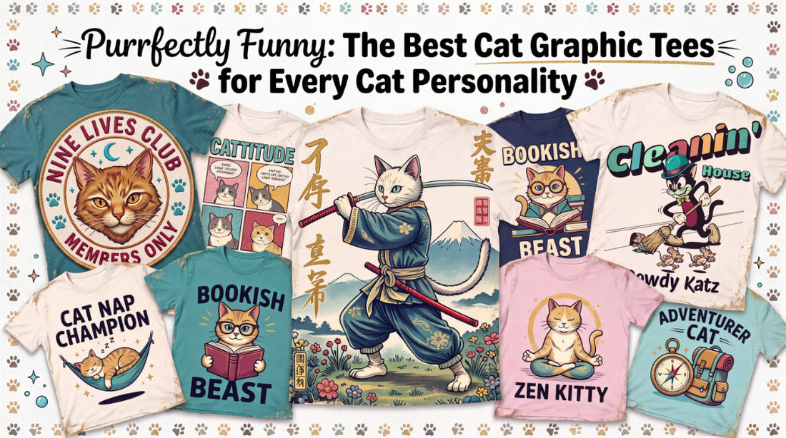 Purrfectly Funny: The Best Cat Graphic Tees for Every Cat Personality