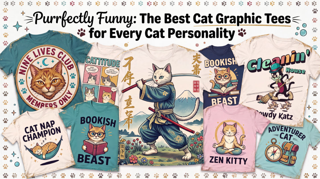 Purrfectly Funny: The Best Cat Graphic Tees for Every Cat Personality