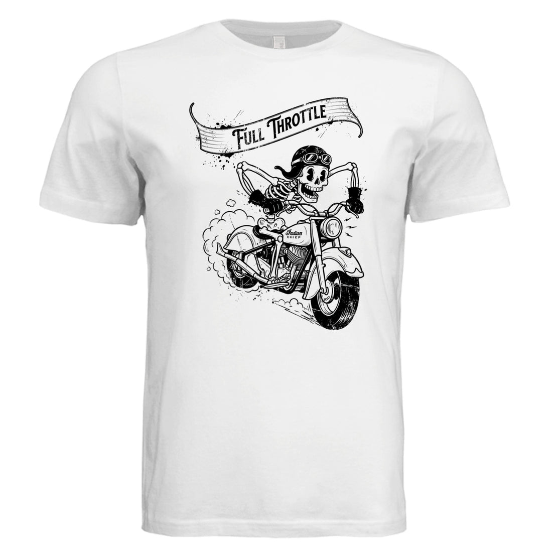 Full Throttle biker graphic t-shirt from Stu Borncat Creations