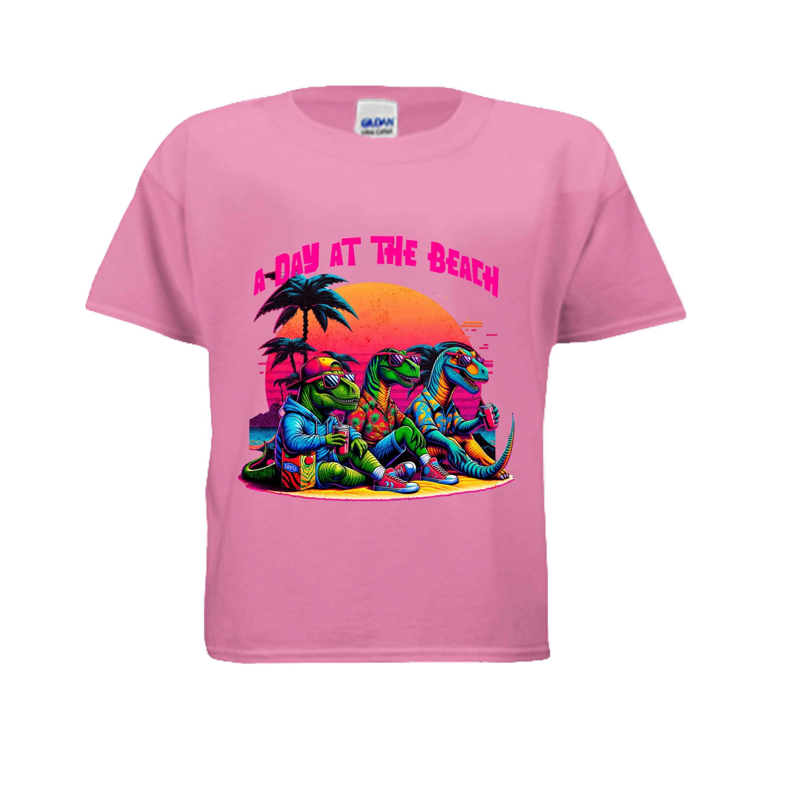 Day at the Beach G500B Kids Custom Design T-Shirt