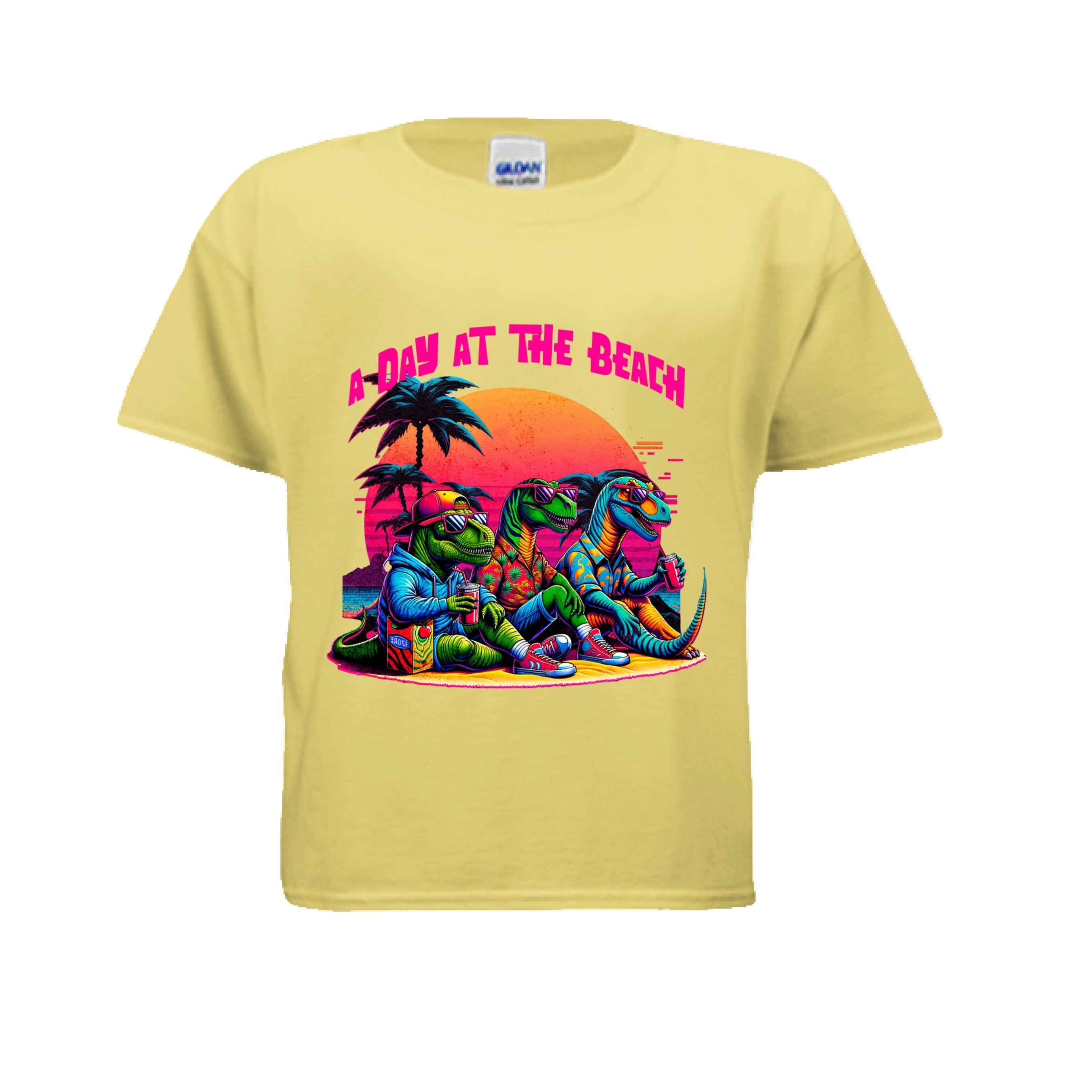 Day at the Beach G500B Kids Custom Design T-Shirt