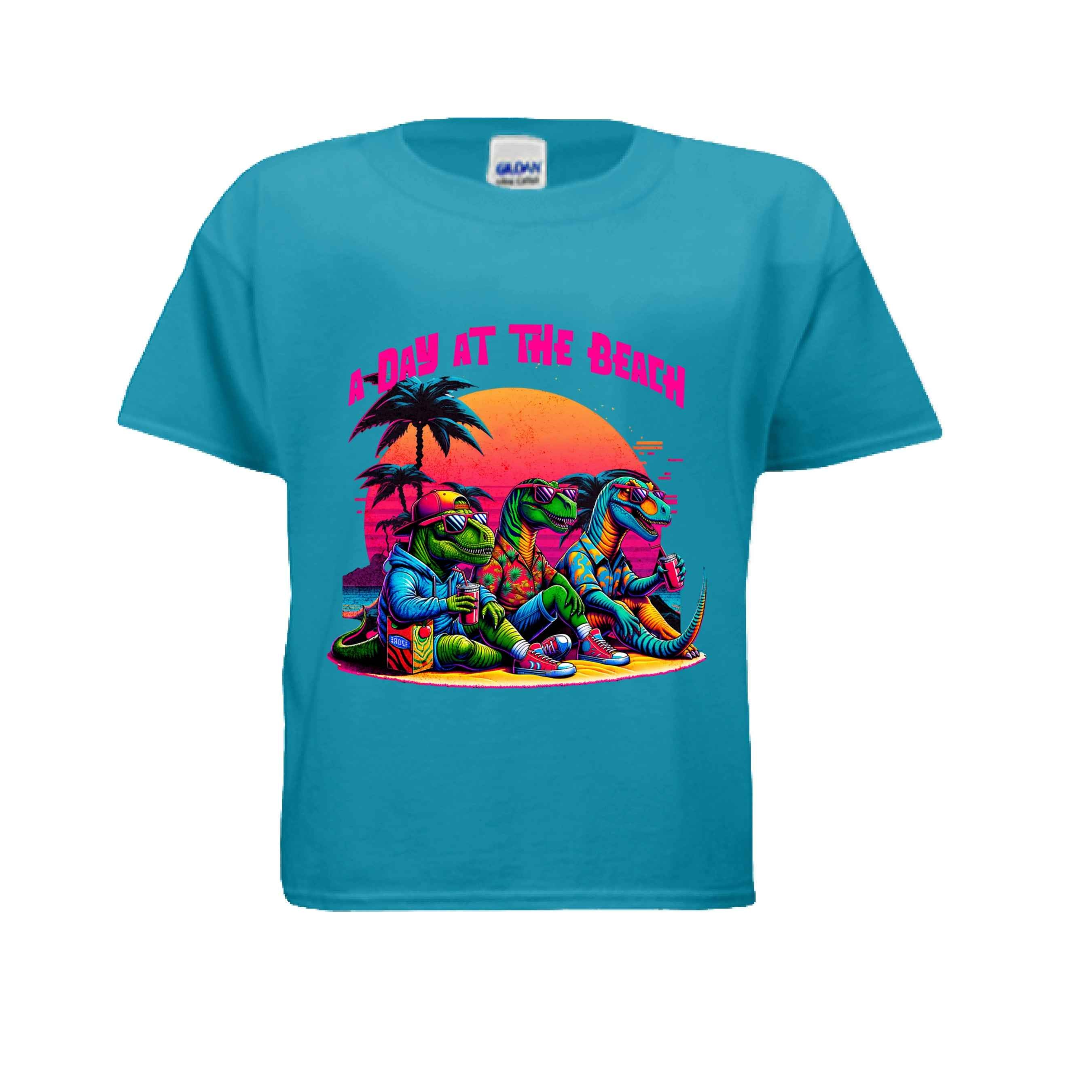 Day at the Beach G500B Kids Custom Design T-Shirt