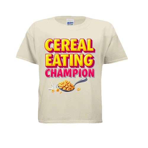 Cereal Eating Champ G500B Kids Custom Design T-Shirt