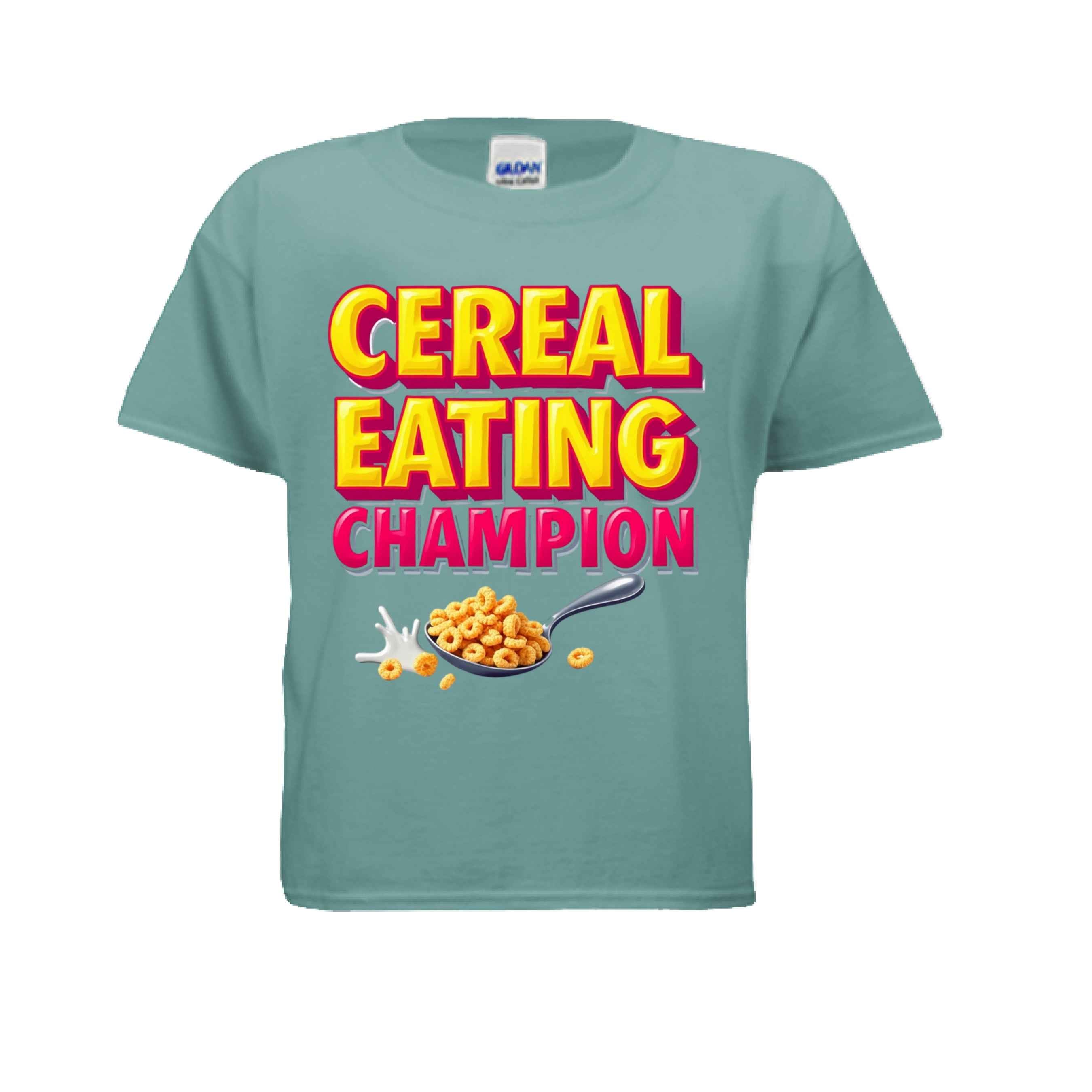 Cereal Eating Champ G500B Kids Custom Design T-Shirt