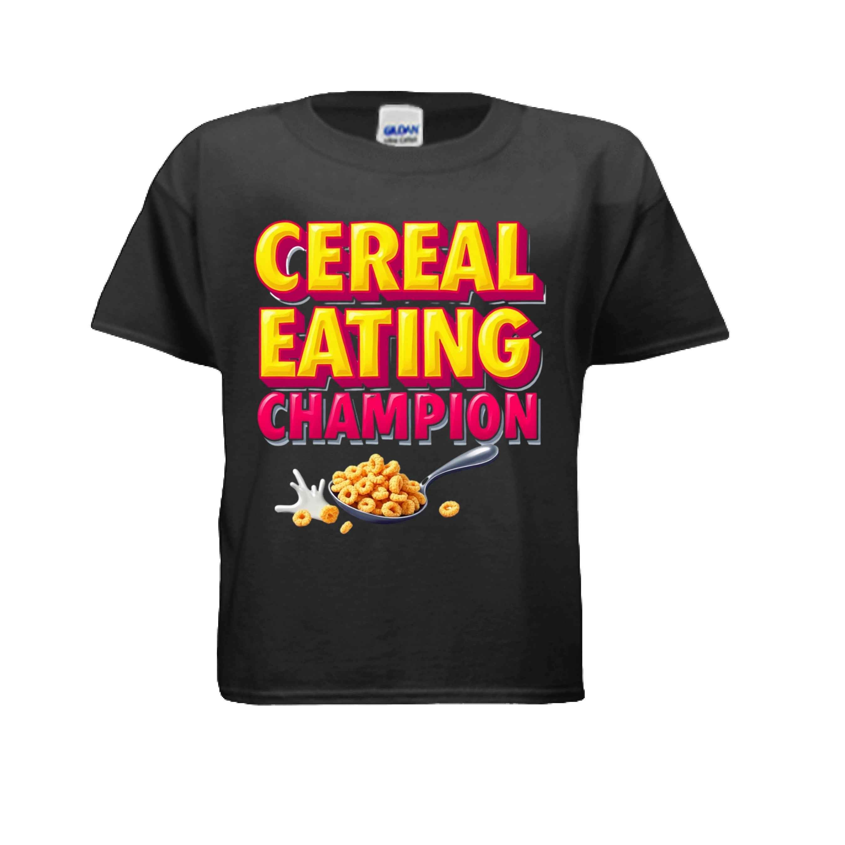 Cereal Eating Champ G500B Kids Custom Design T-Shirt