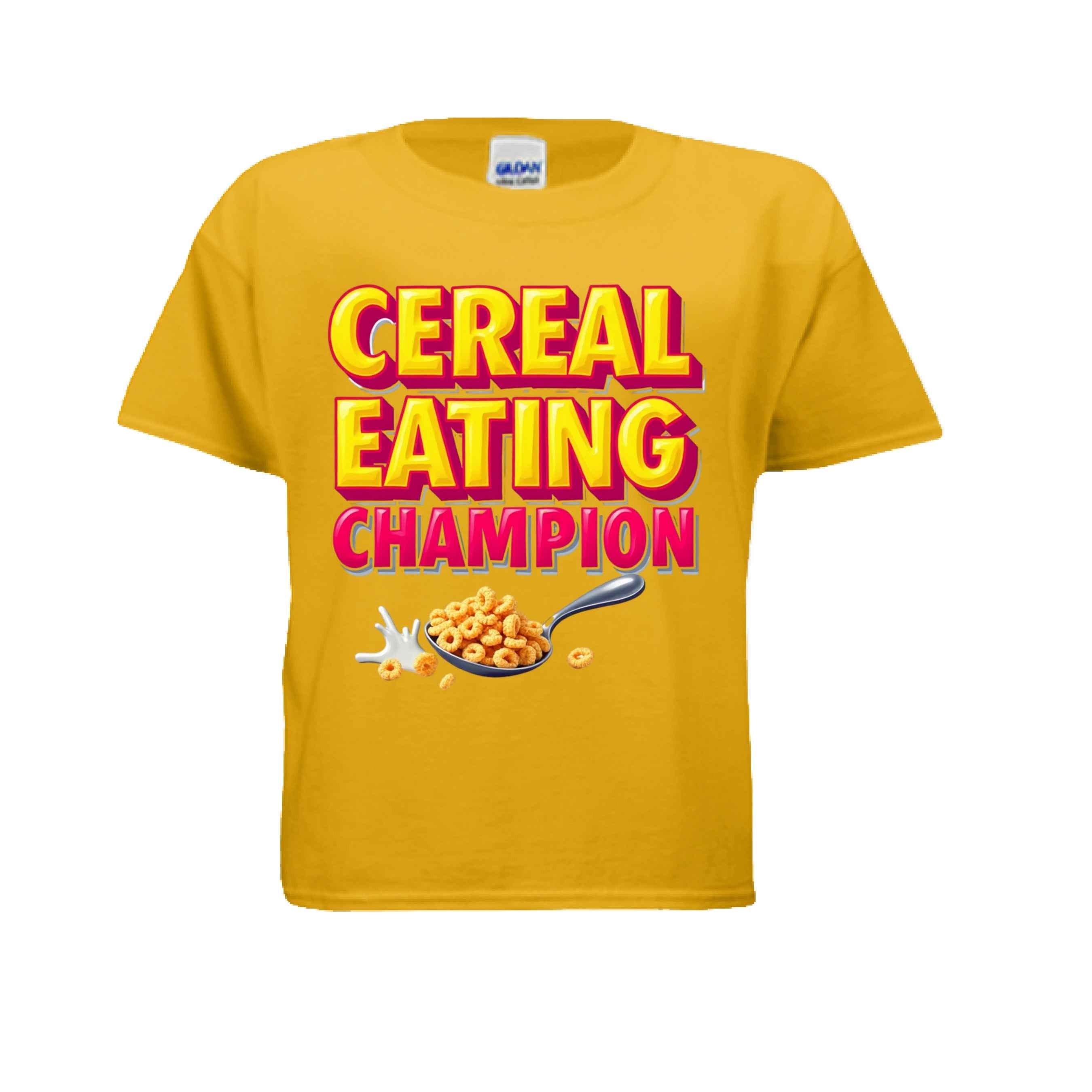 Cereal Eating Champ G500B Kids Custom Design T-Shirt