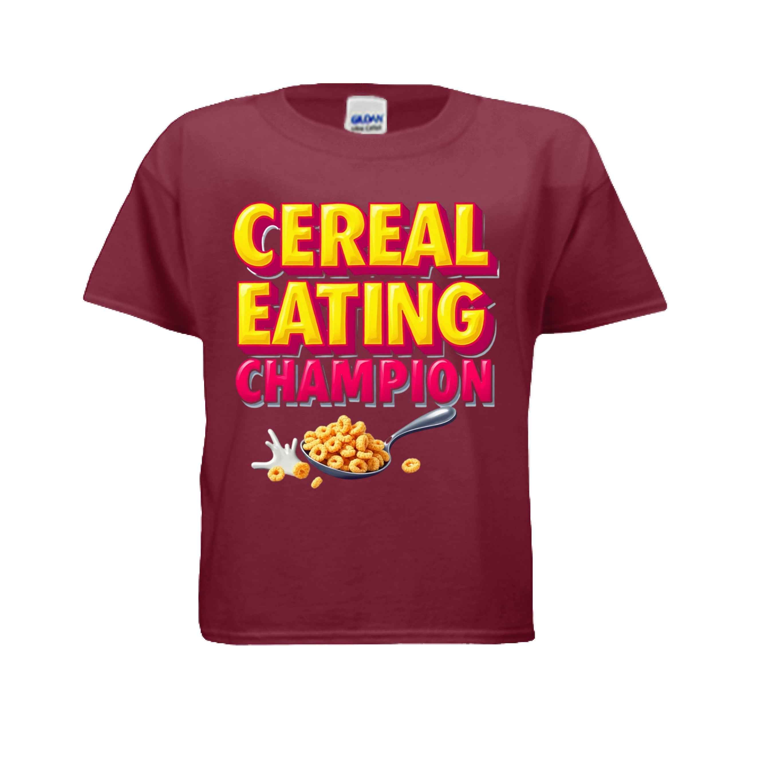 Cereal Eating Champ G500B Kids Custom Design T-Shirt