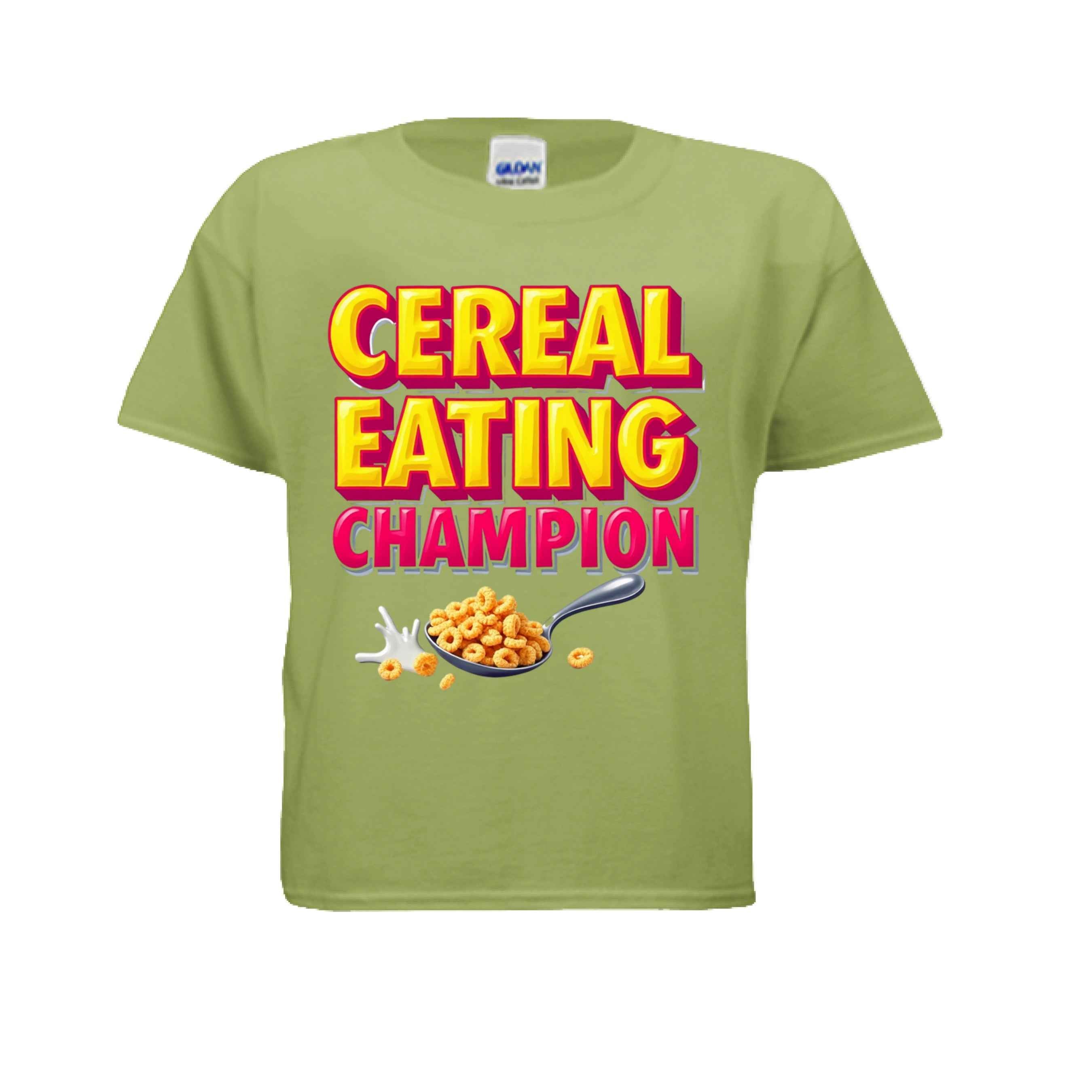 Cereal Eating Champ G500B Kids Custom Design T-Shirt