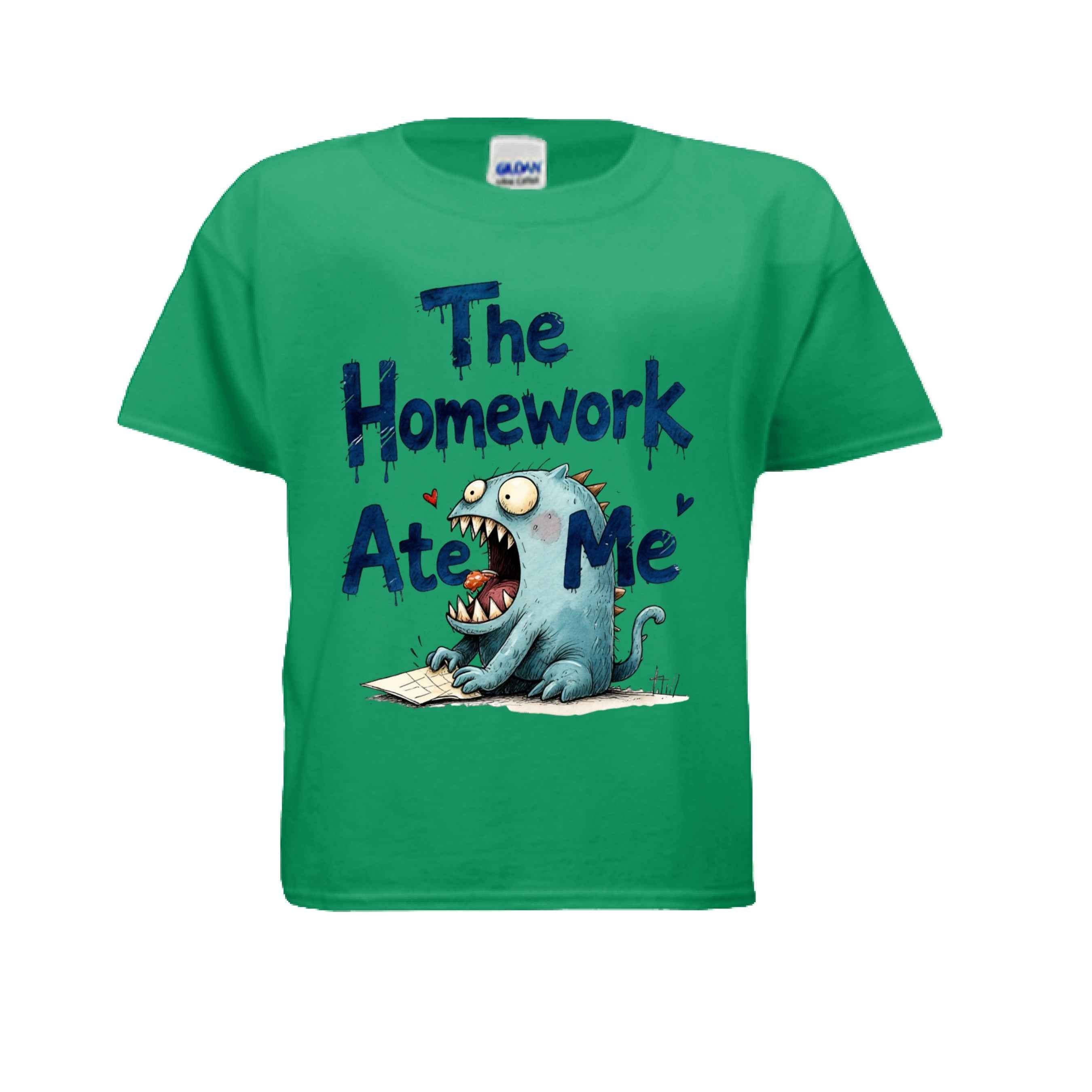 Homework Ate Me G500B Kids Custom Design T-Shirt