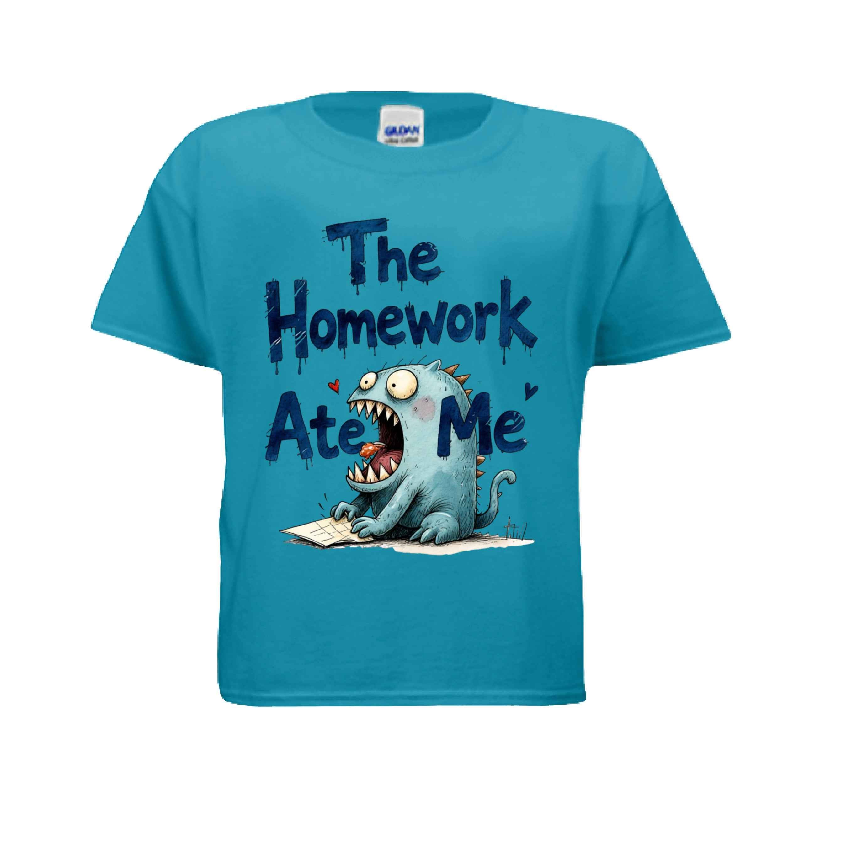 Homework Ate Me G500B Kids Custom Design T-Shirt
