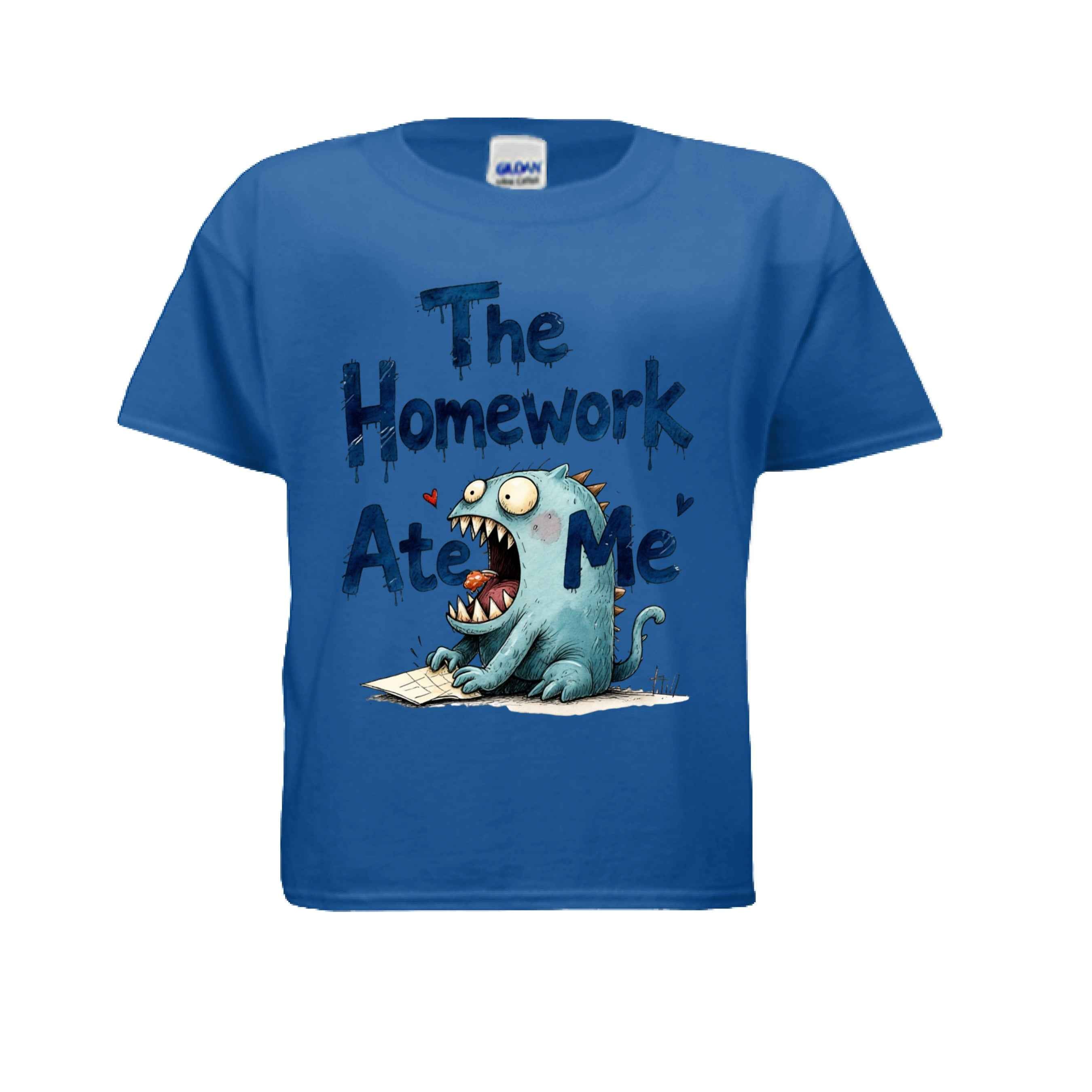 Homework Ate Me G500B Kids Custom Design T-Shirt