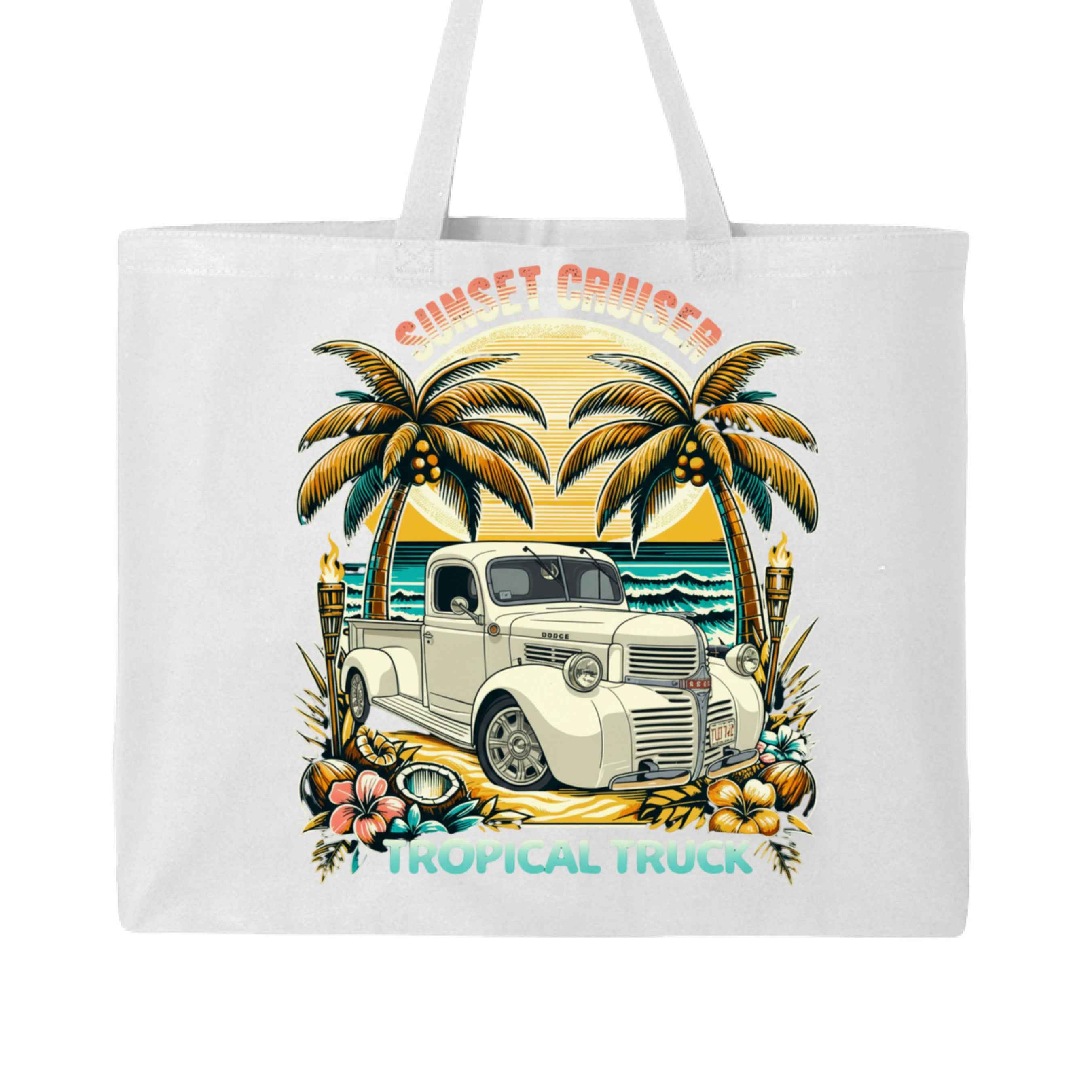John's Truck  Q600 25LCustom Print on Demand Jumbo Tote