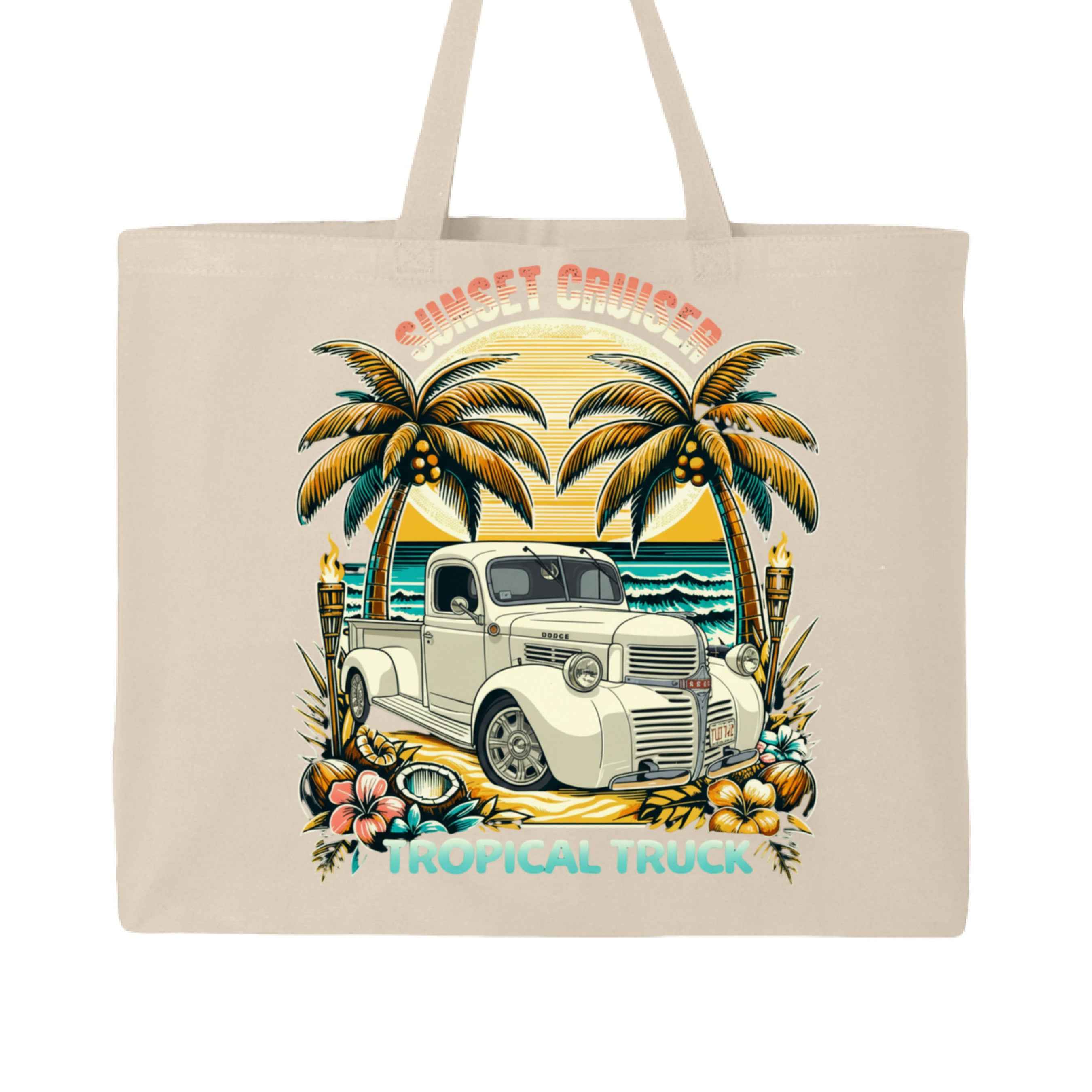 John's Truck  Q600 25LCustom Print on Demand Jumbo Tote