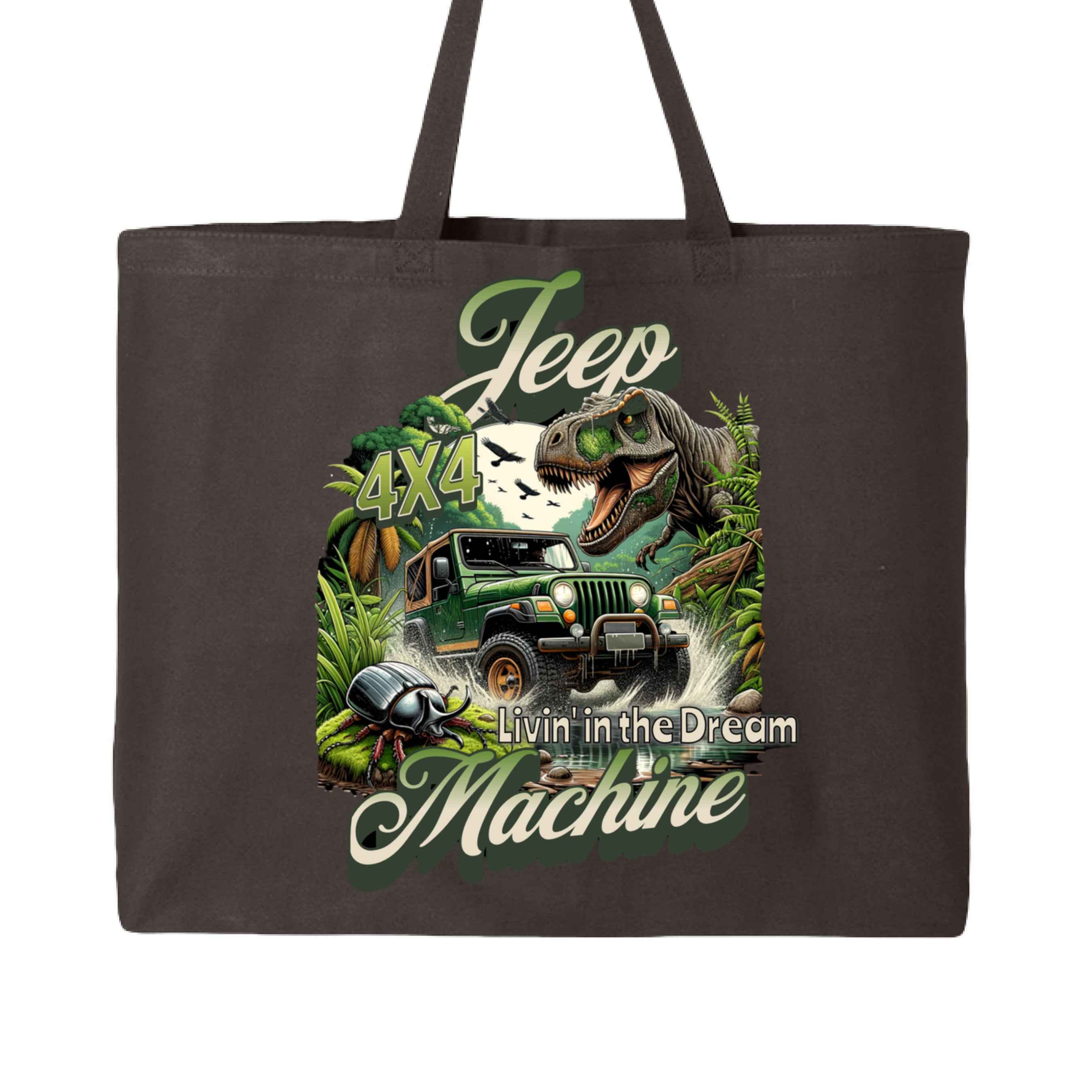 Jeep Dream Machine  Q600 25LCustom Print on Demand Jumbo Tote