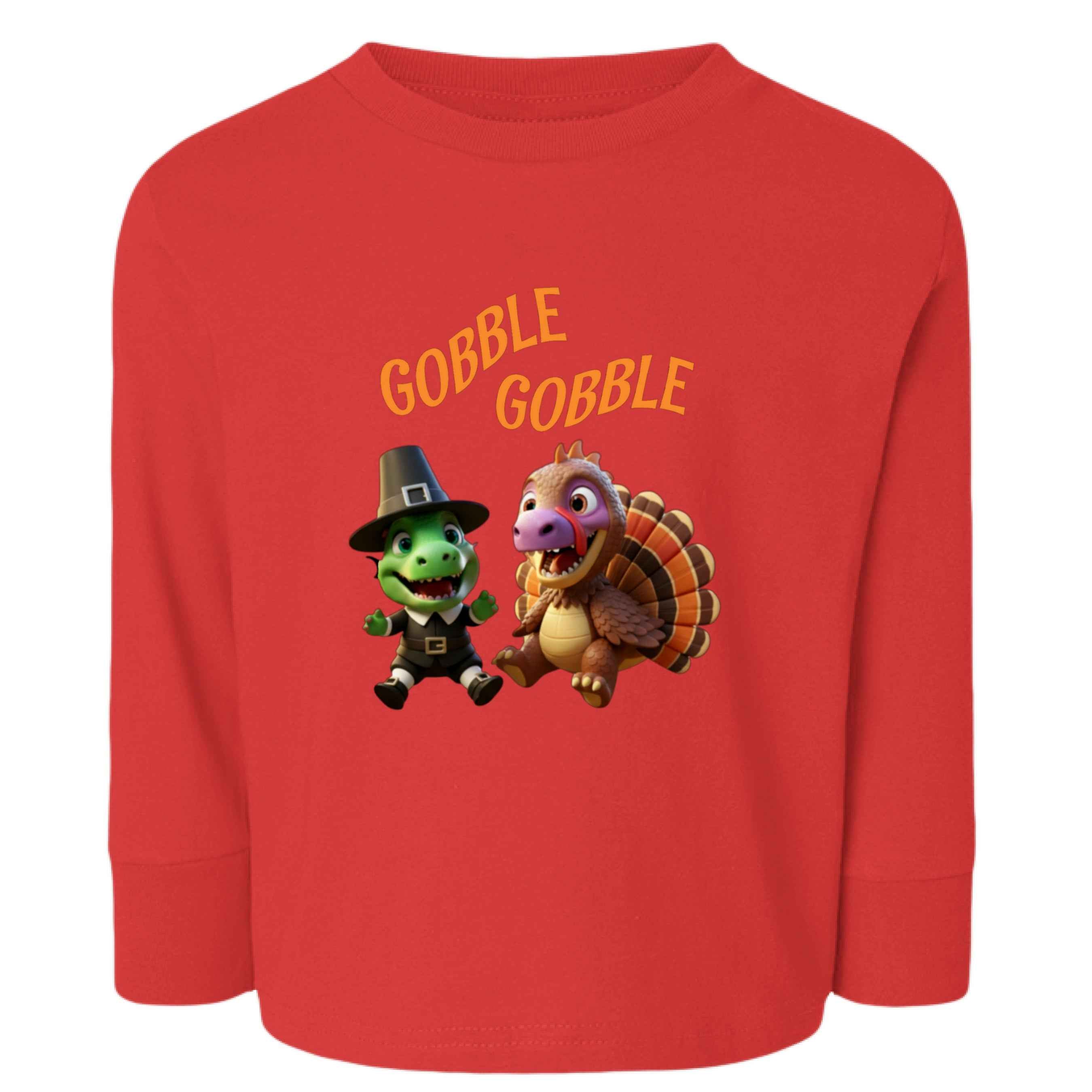 Gobble Gobble   RS3311 Toddler Custom made Long Sleeve Jersey