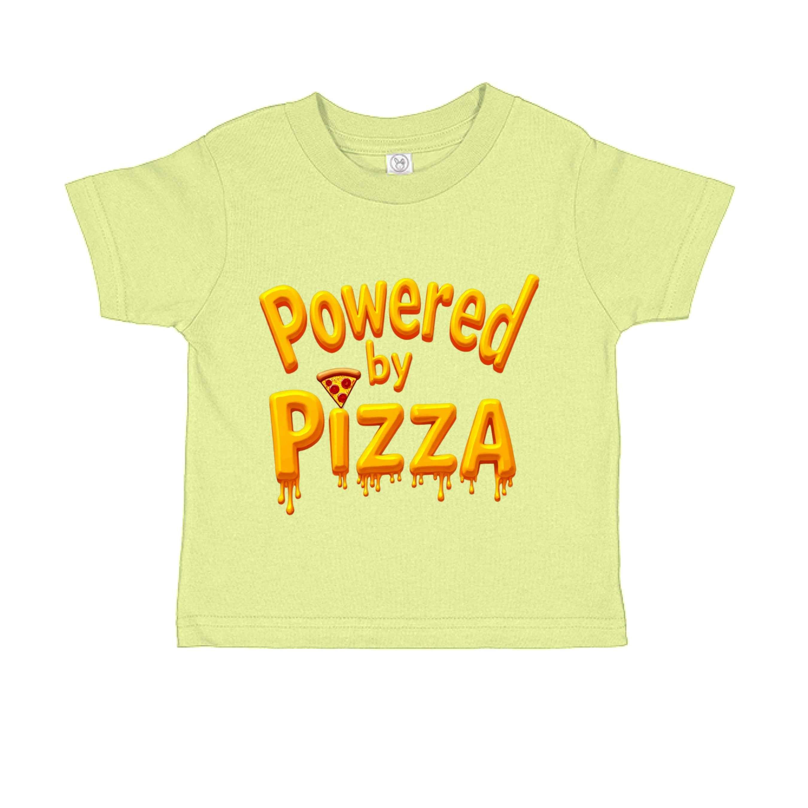 Powered by Pizza  RS3301 Toddler Custom made T-Shirt
