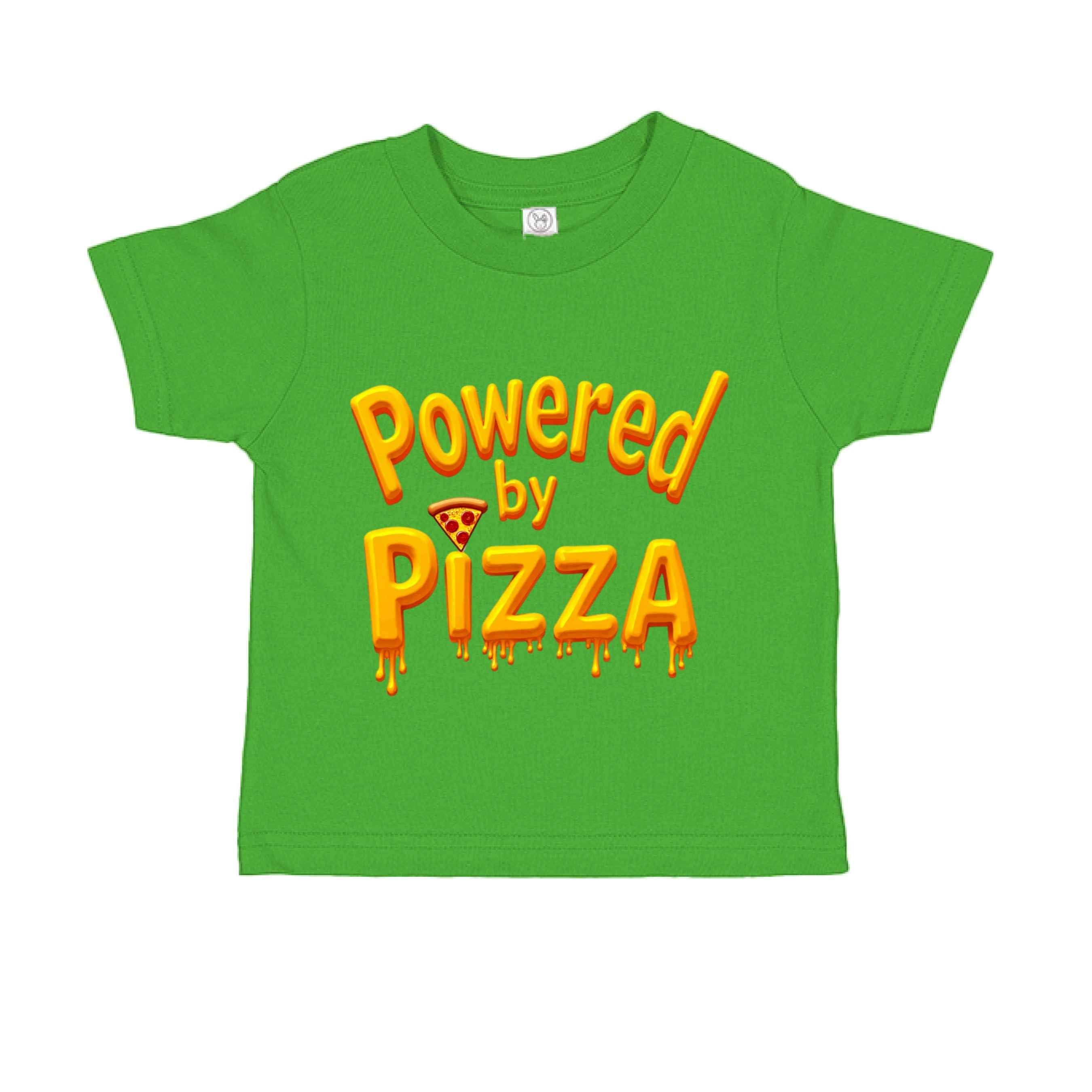 Powered by Pizza  RS3301 Toddler Custom made T-Shirt