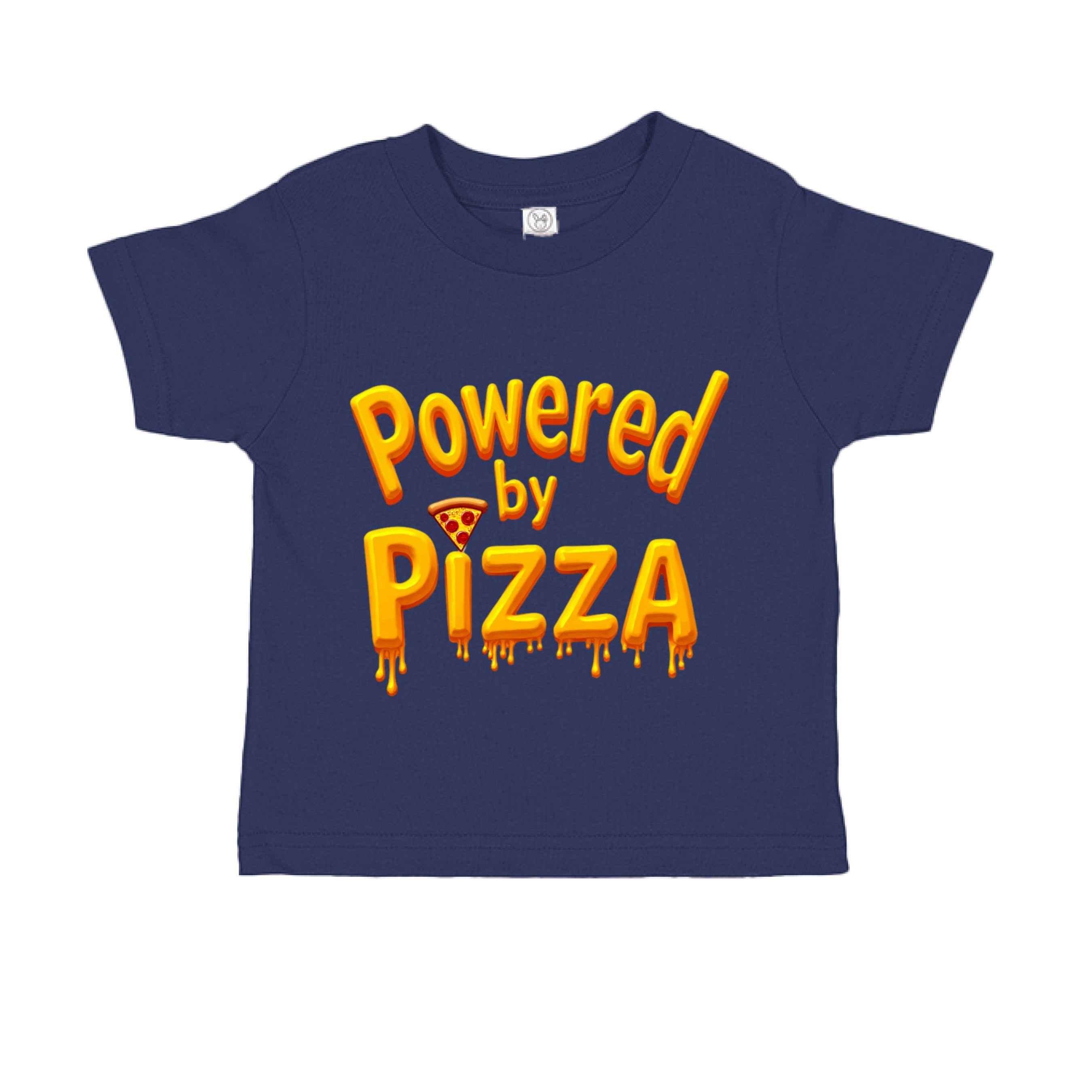 Powered by Pizza  RS3301 Toddler Custom made T-Shirt