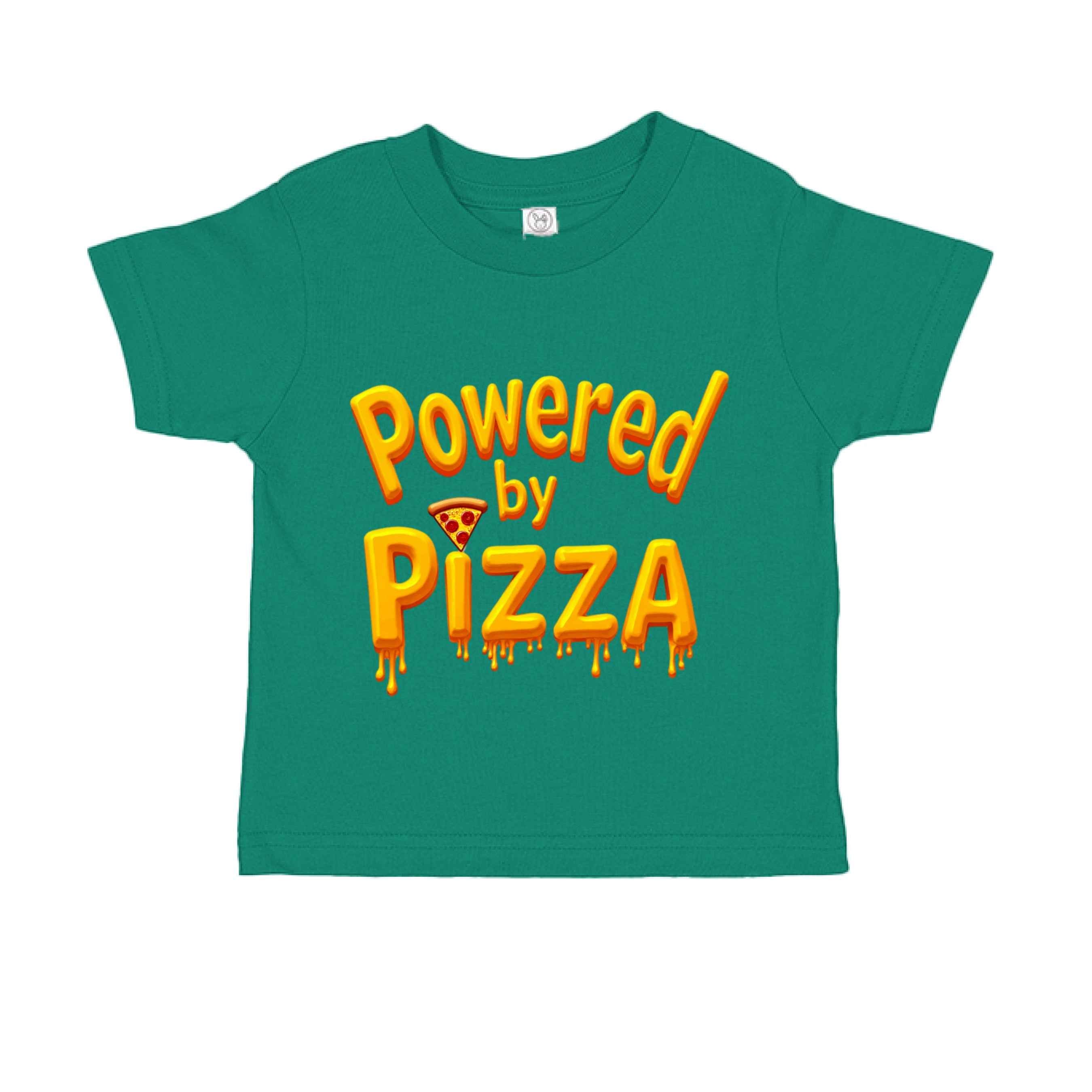 Powered by Pizza  RS3301 Toddler Custom made T-Shirt