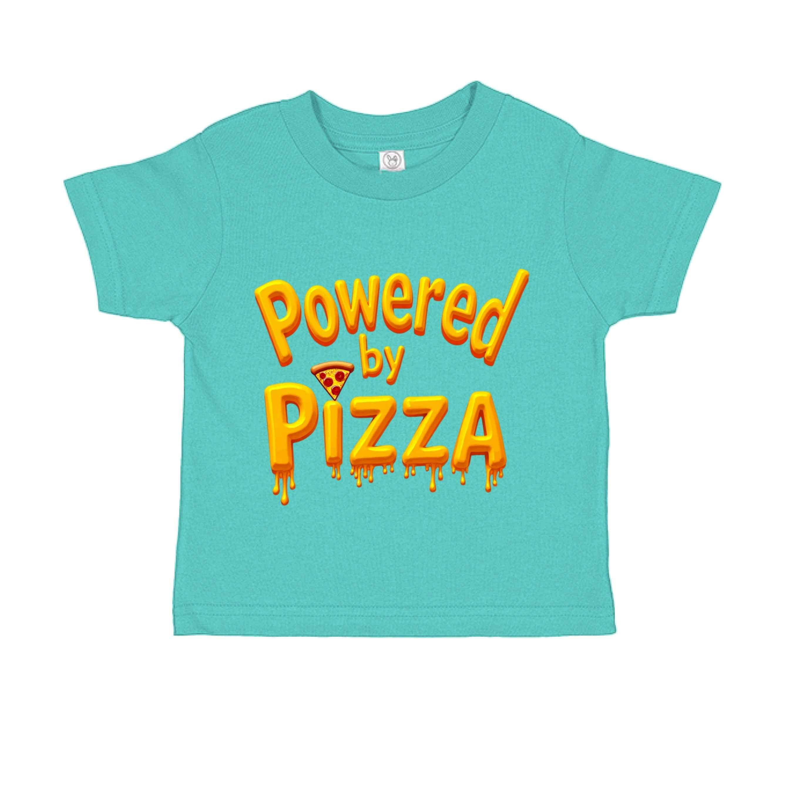 Powered by Pizza  RS3301 Toddler Custom made T-Shirt