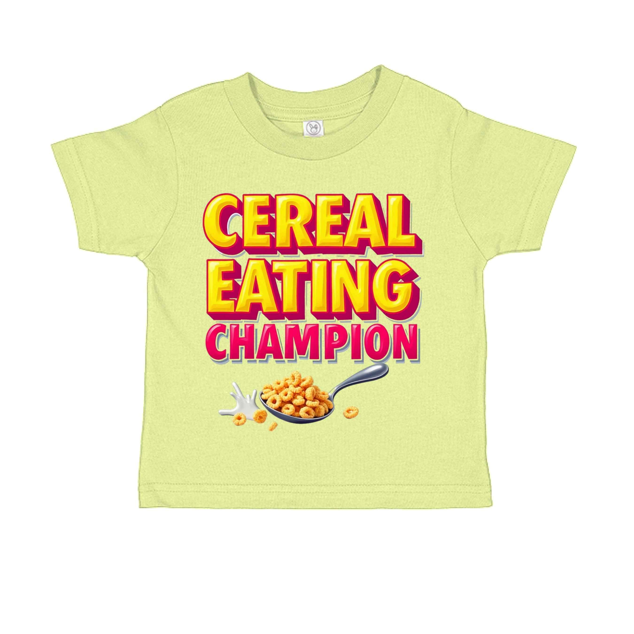 Cereal Eating Champ  RS3301 Toddler Custom made T-Shirt