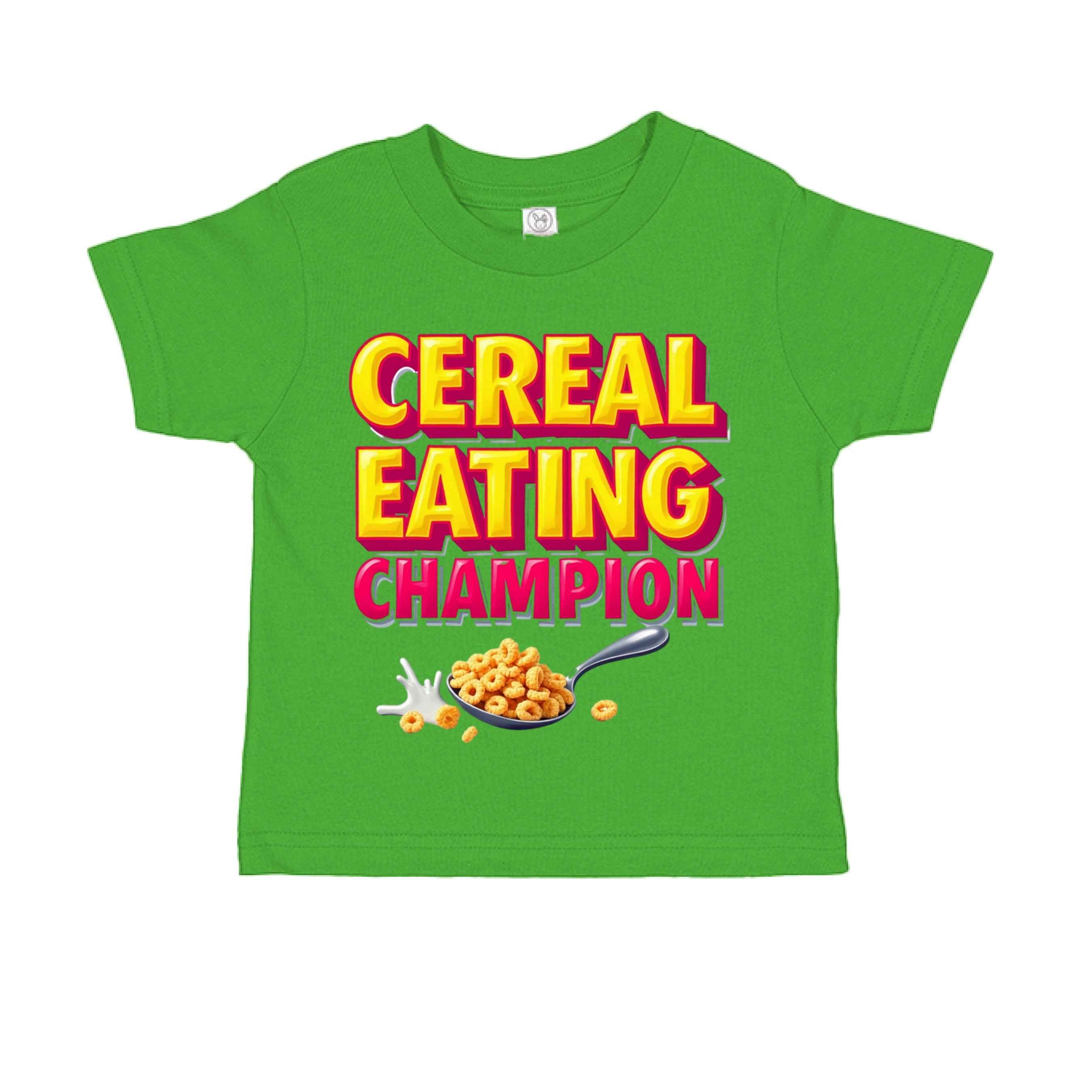 Cereal Eating Champ  RS3301 Toddler Custom made T-Shirt