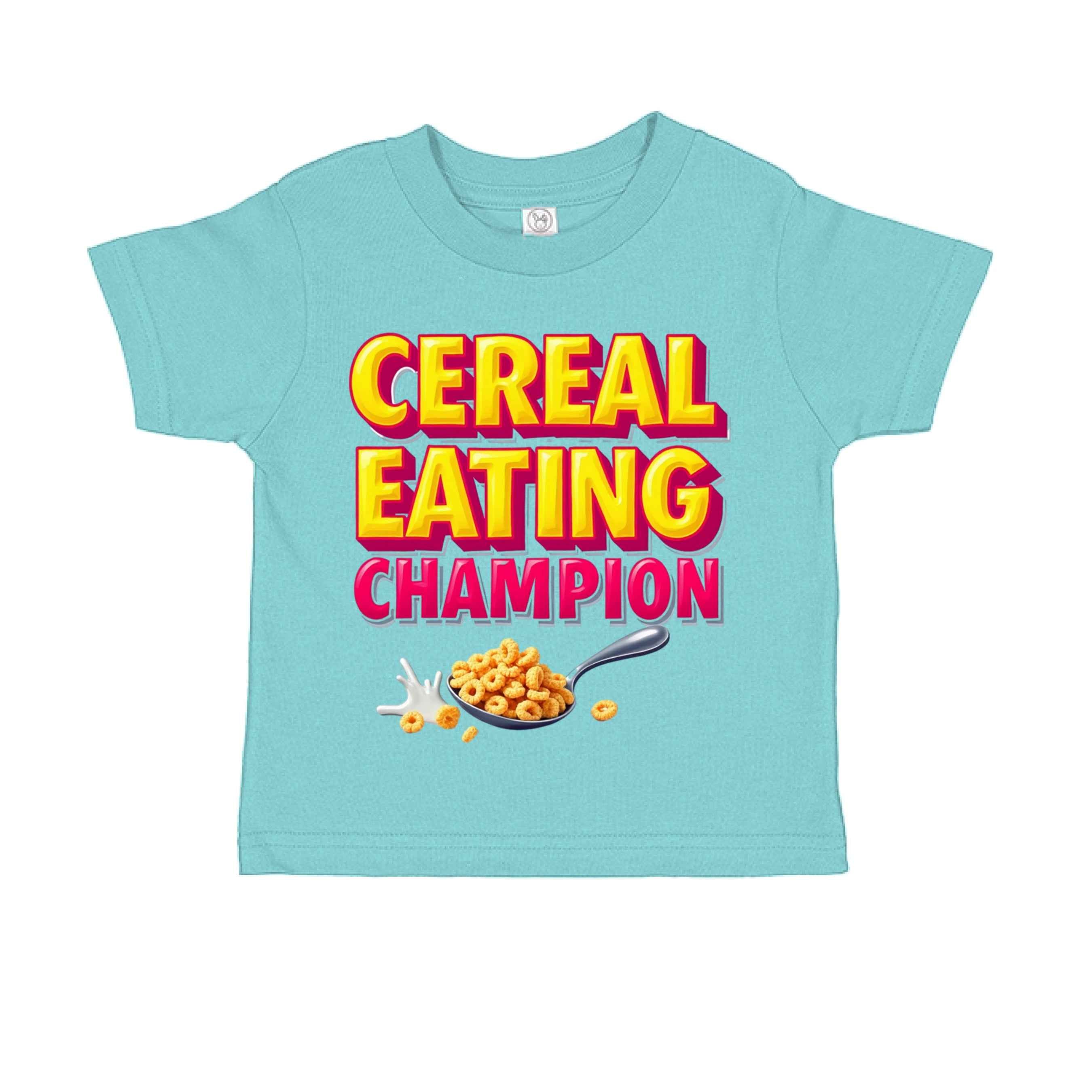 Cereal Eating Champ  RS3301 Toddler Custom made T-Shirt