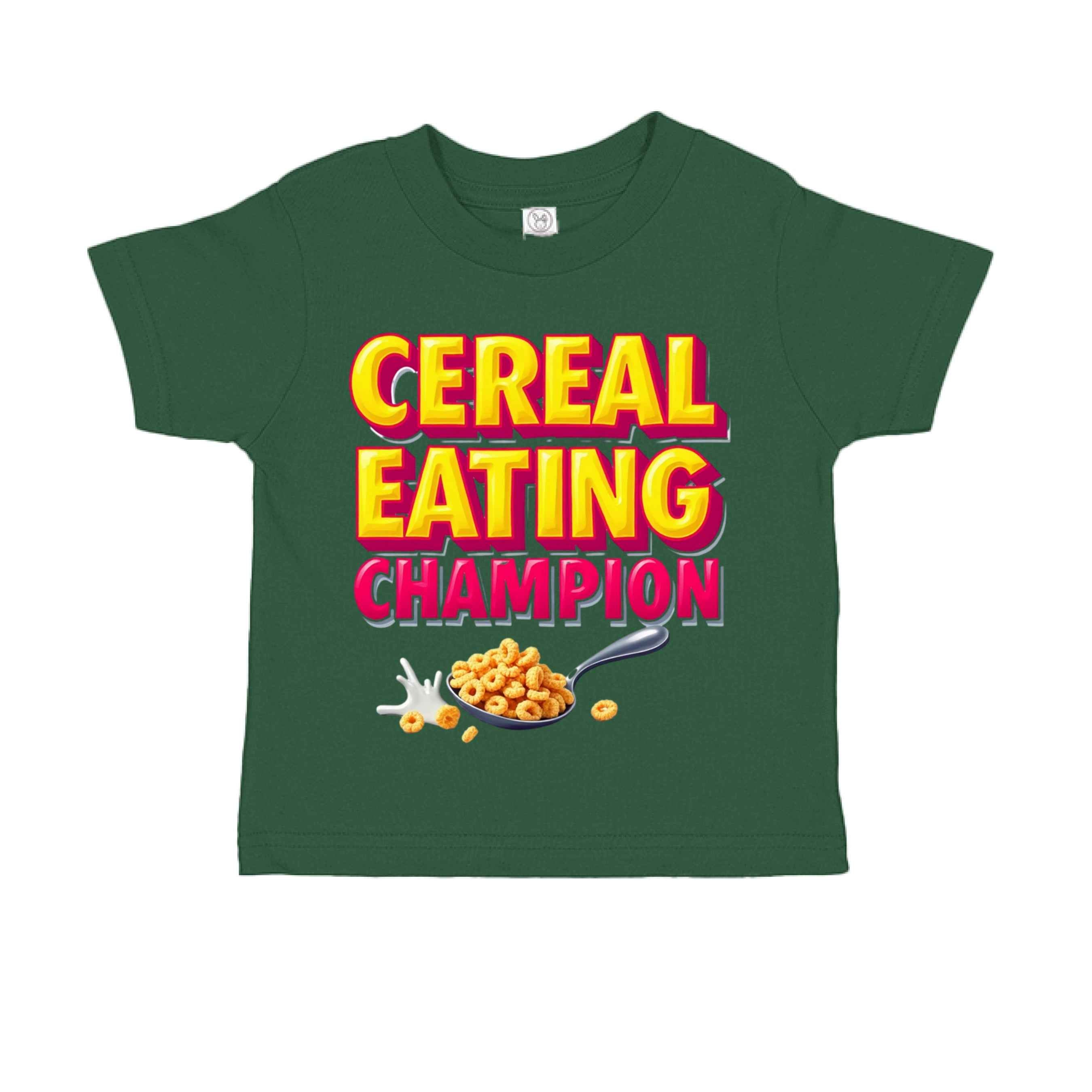 Cereal Eating Champ  RS3301 Toddler Custom made T-Shirt