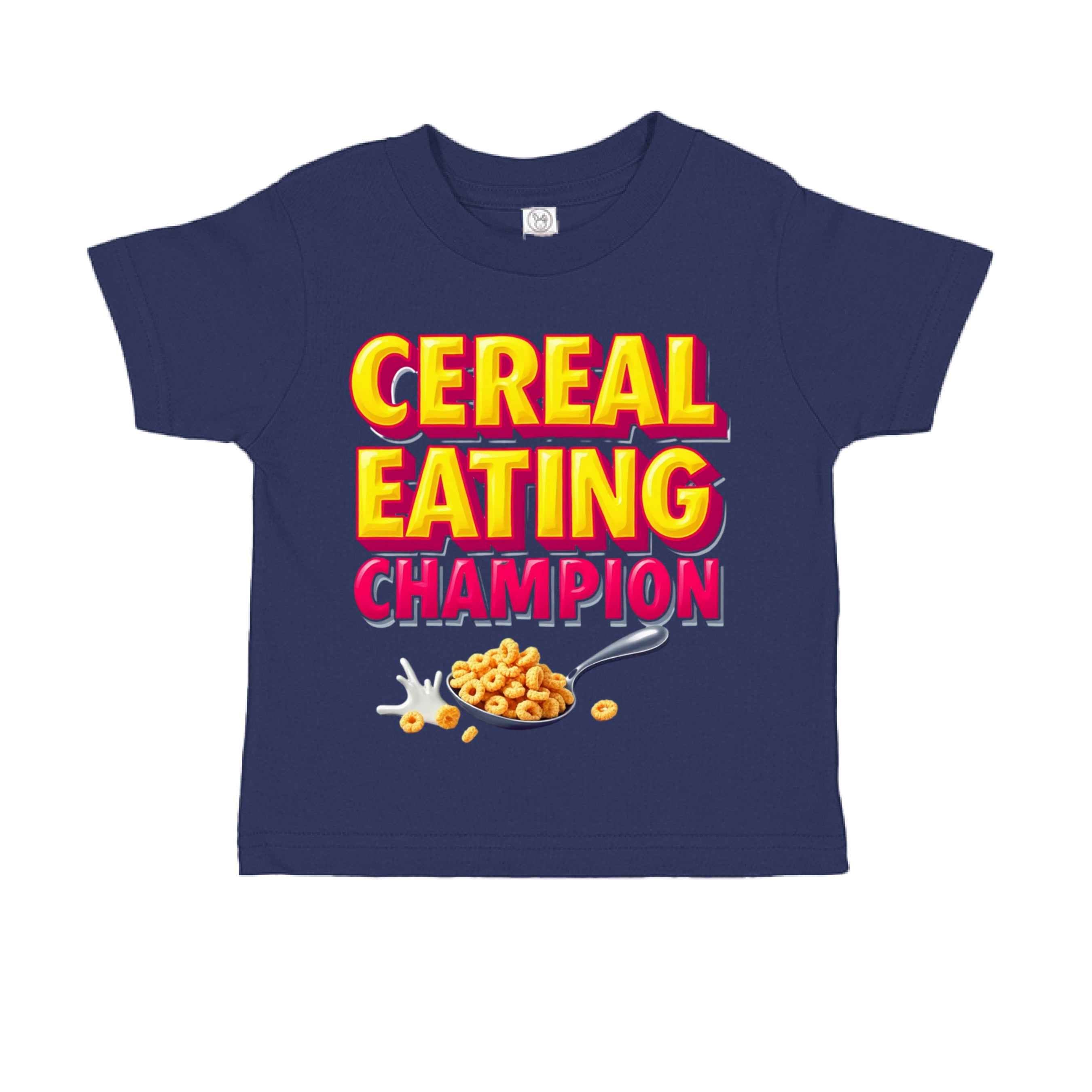 Cereal Eating Champ  RS3301 Toddler Custom made T-Shirt