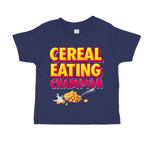 Cereal Eating Champ  RS3301 Toddler Custom made T-Shirt