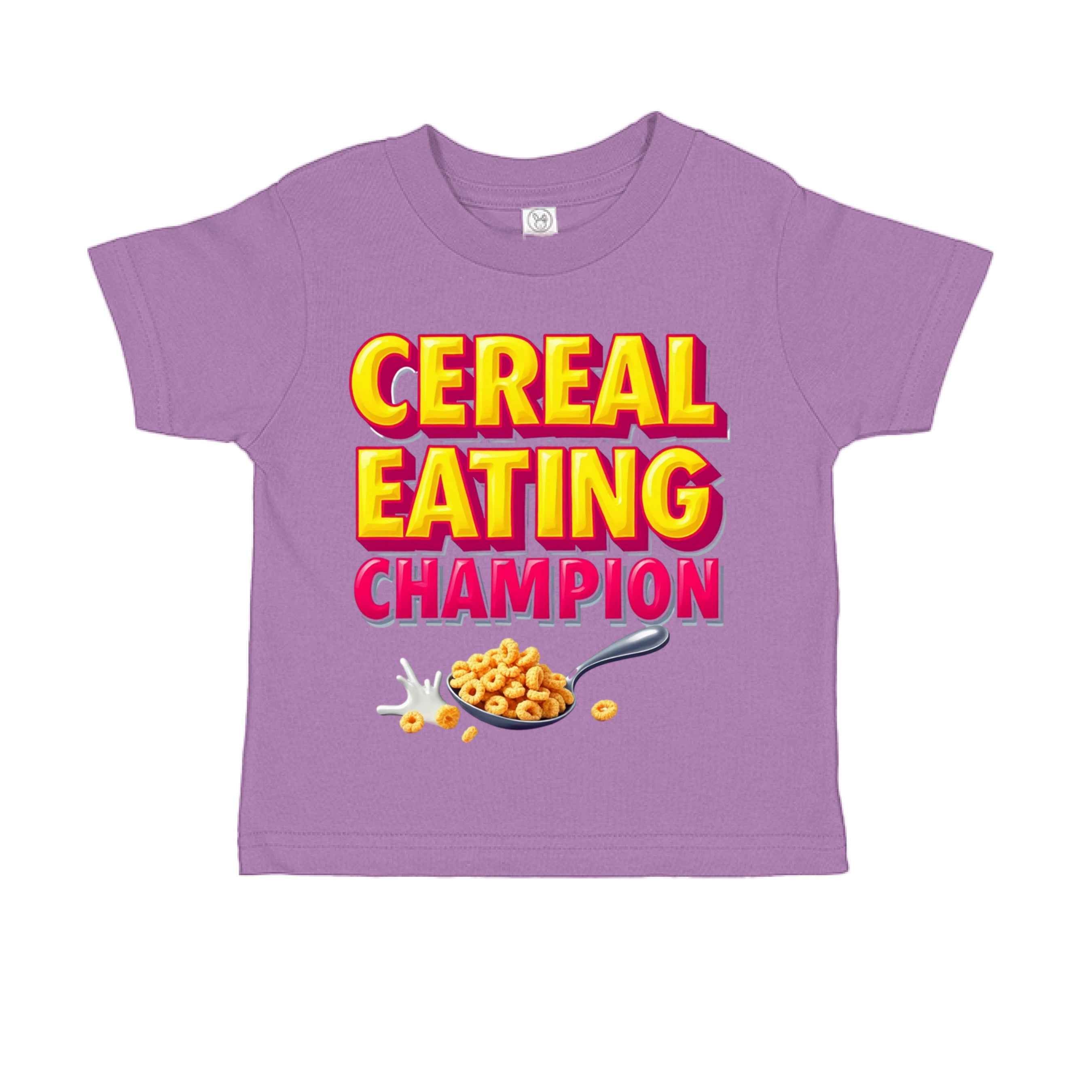Cereal Eating Champ  RS3301 Toddler Custom made T-Shirt