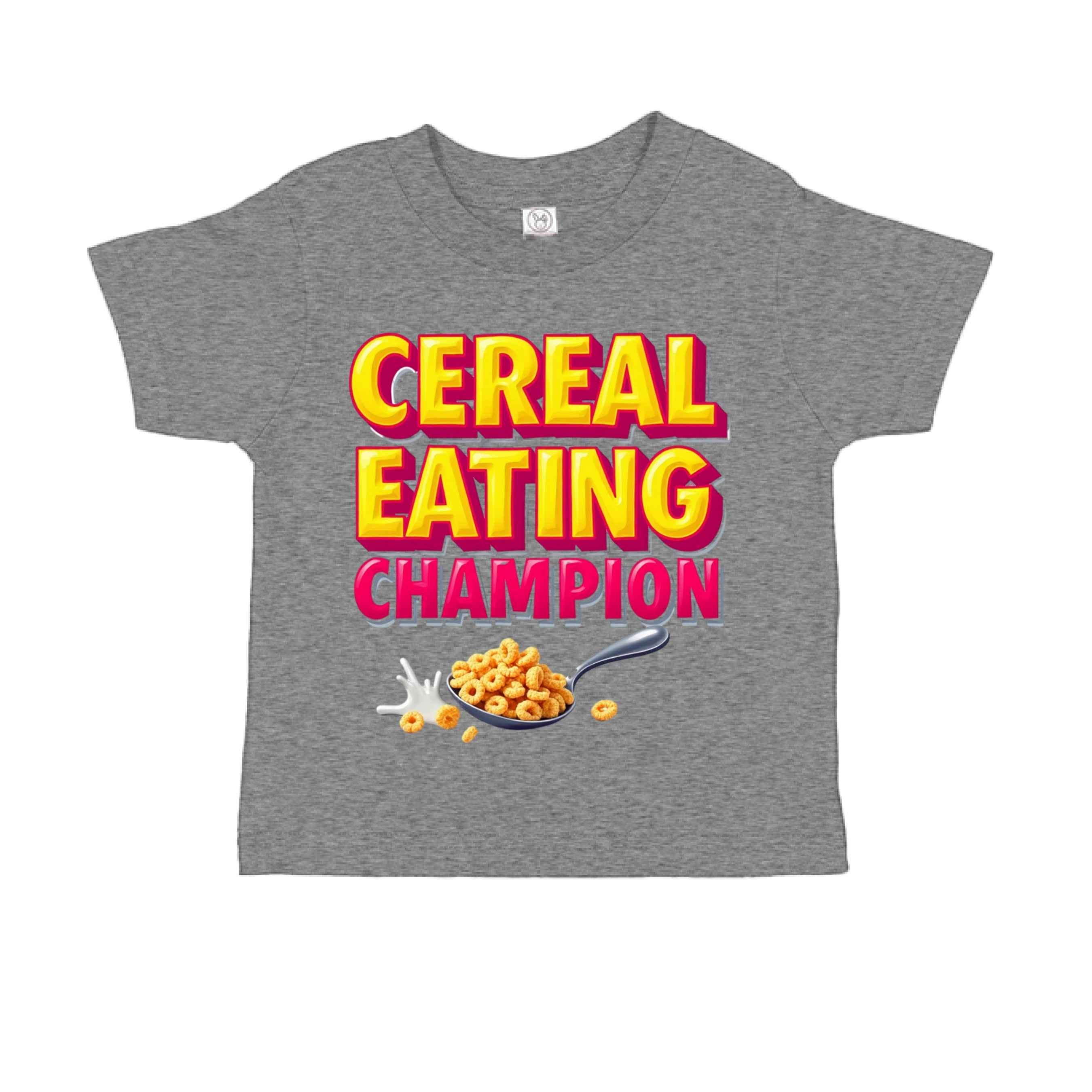 Cereal Eating Champ  RS3301 Toddler Custom made T-Shirt