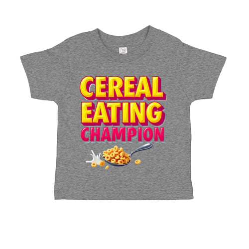 Cereal Eating Champ  RS3301 Toddler Custom made T-Shirt