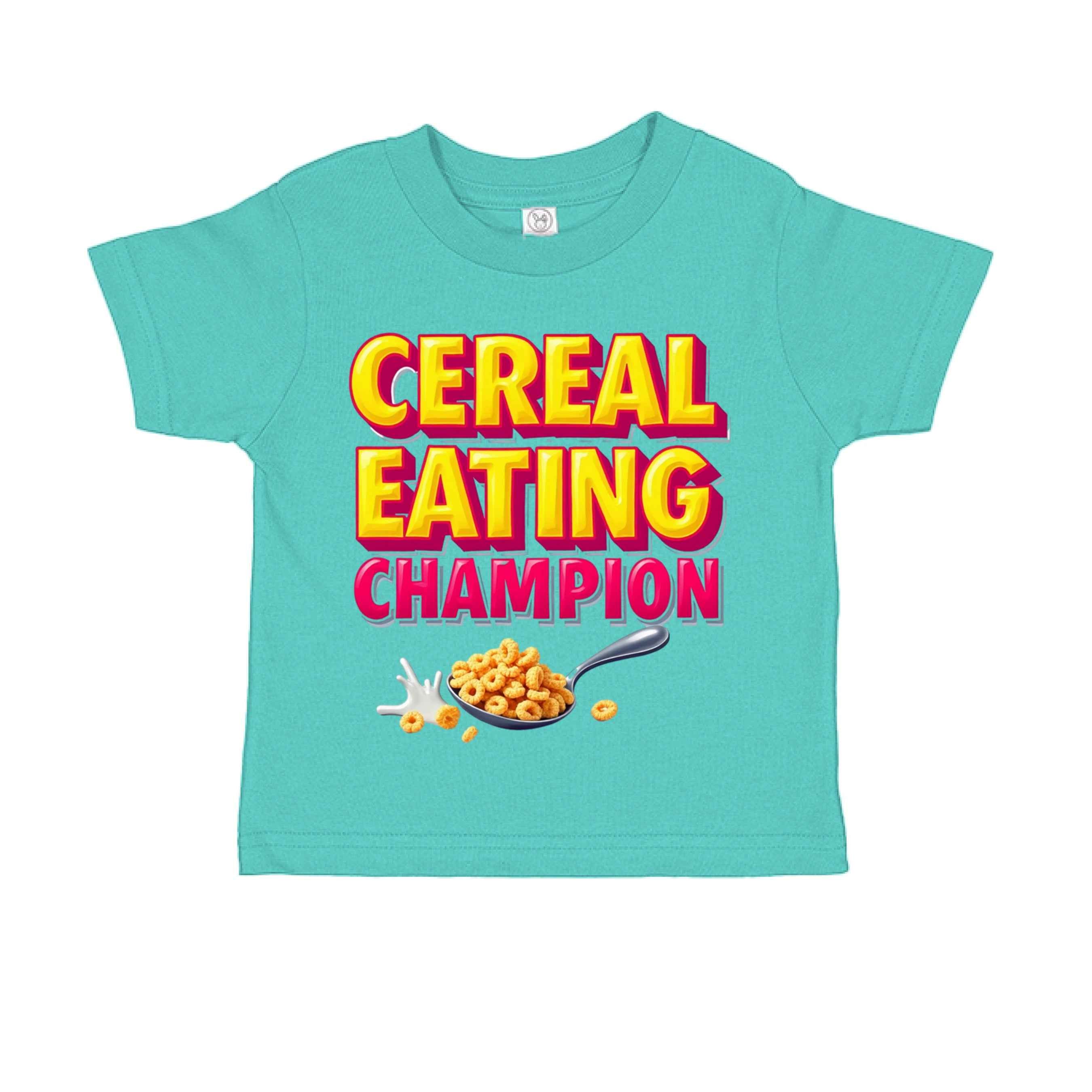 Cereal Eating Champ  RS3301 Toddler Custom made T-Shirt