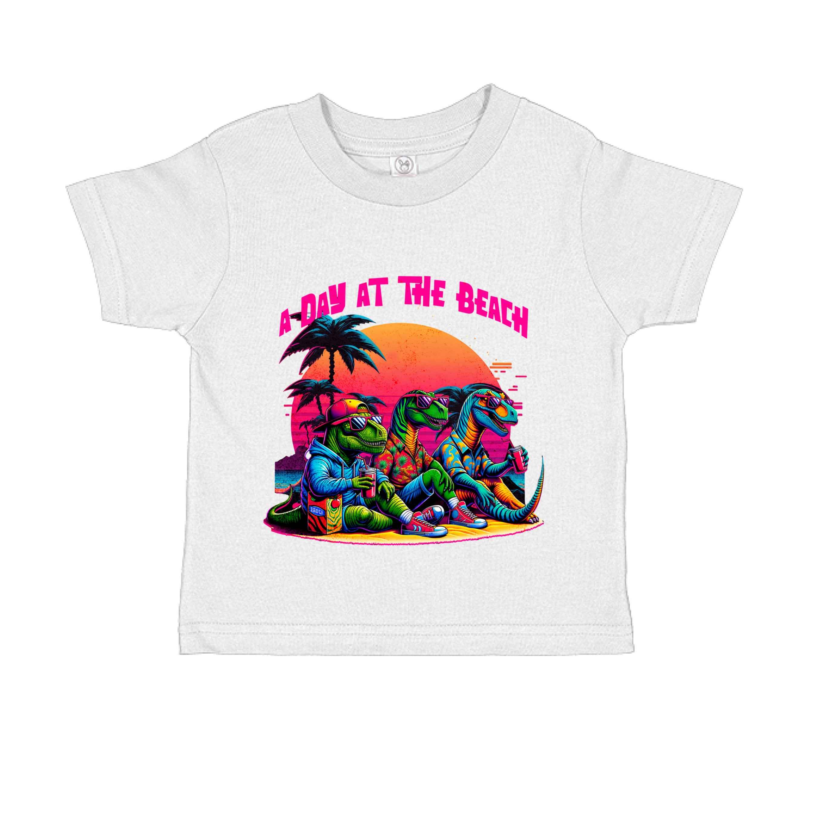 Day at the Beach  RS3301 Toddler Custom made T-Shirt