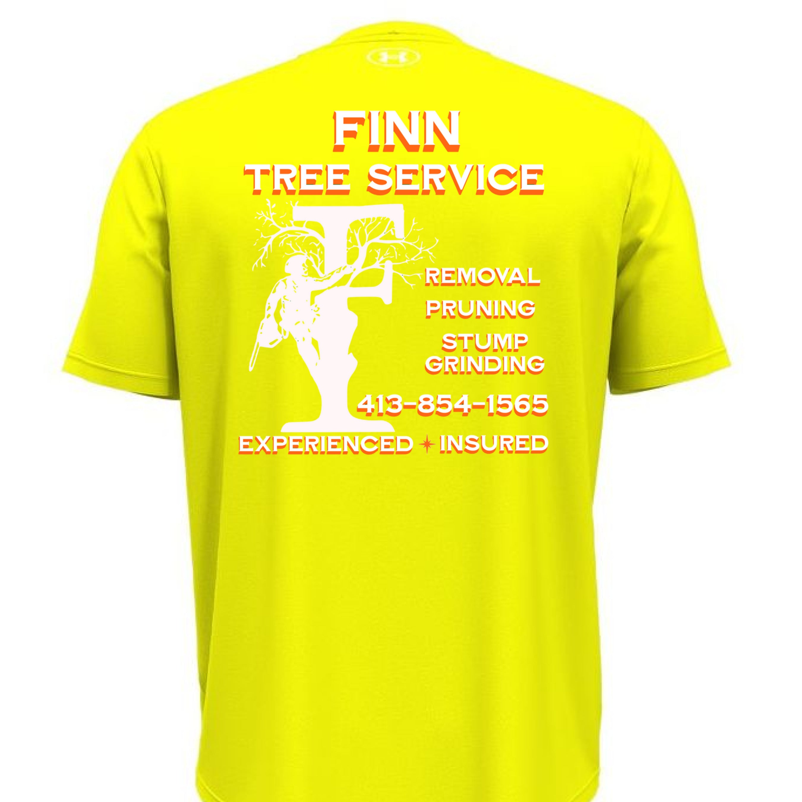 High-Vis Yellow/ Black - BACK
