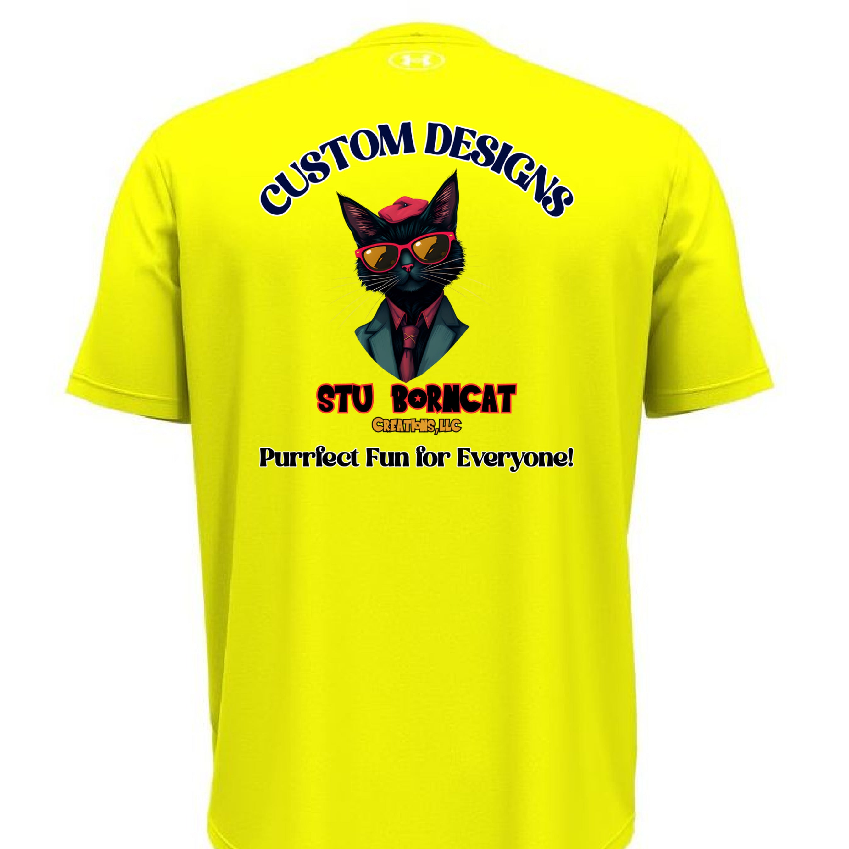 High-Vis Yellow/ Black - BACK
