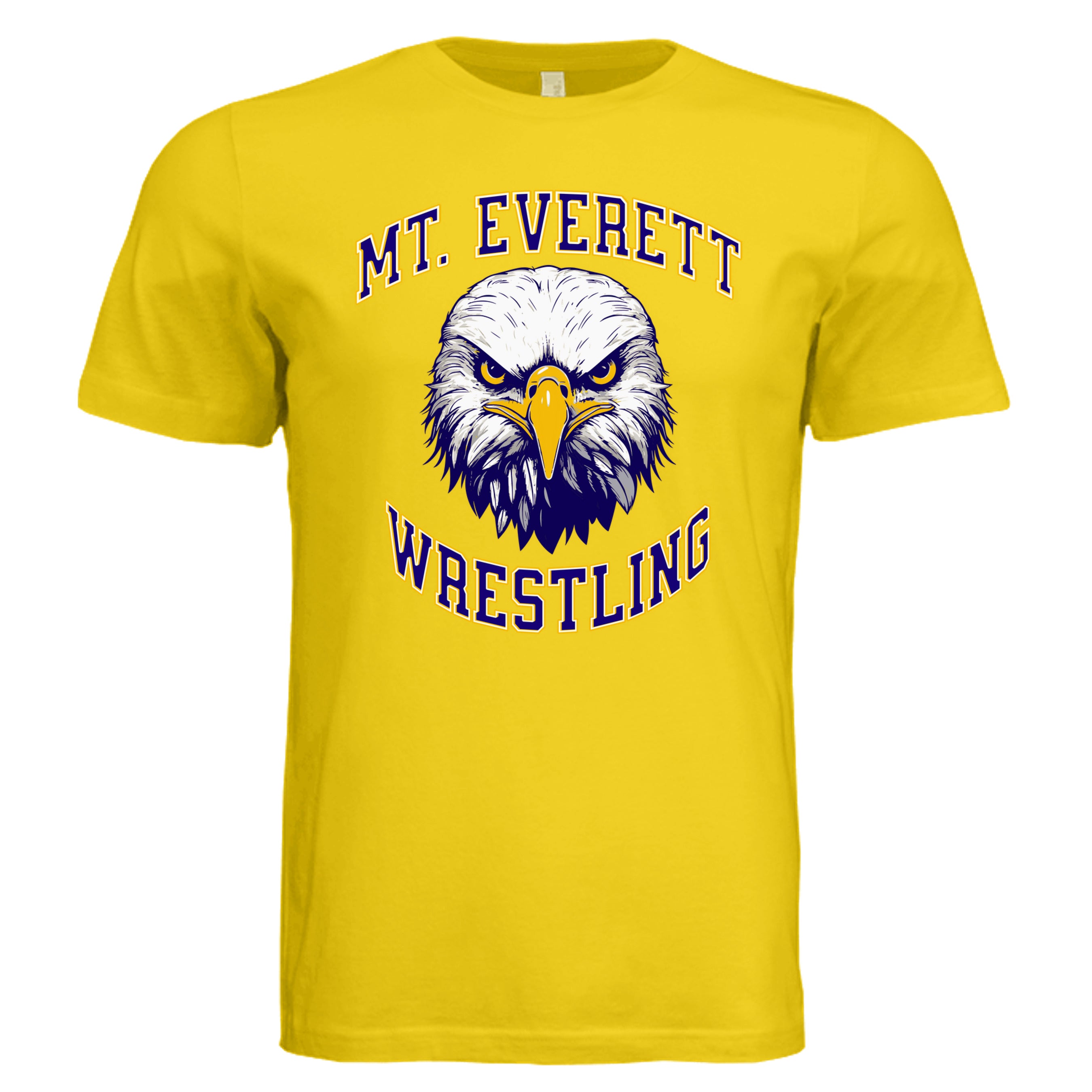 GOLD - 3001C - FRONT  Mt Everett Eagles Wrestling adult t-shirt — Stu Borncat Creations