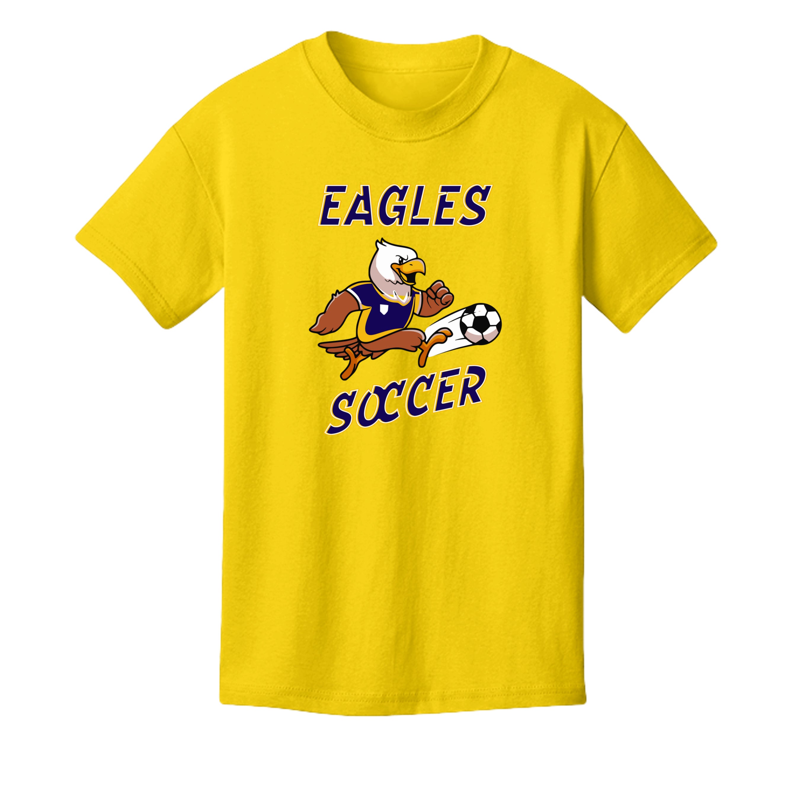 GOLD - 3001Y - FRONT  Mt Everett Eagles Soccer kids t-shirt  — Stu Borncat Creations