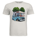Vintage White - 3001C - FRONT-Draggers lowrider comic car lover graphic tee— Carz collection by Stu Borncat Creations