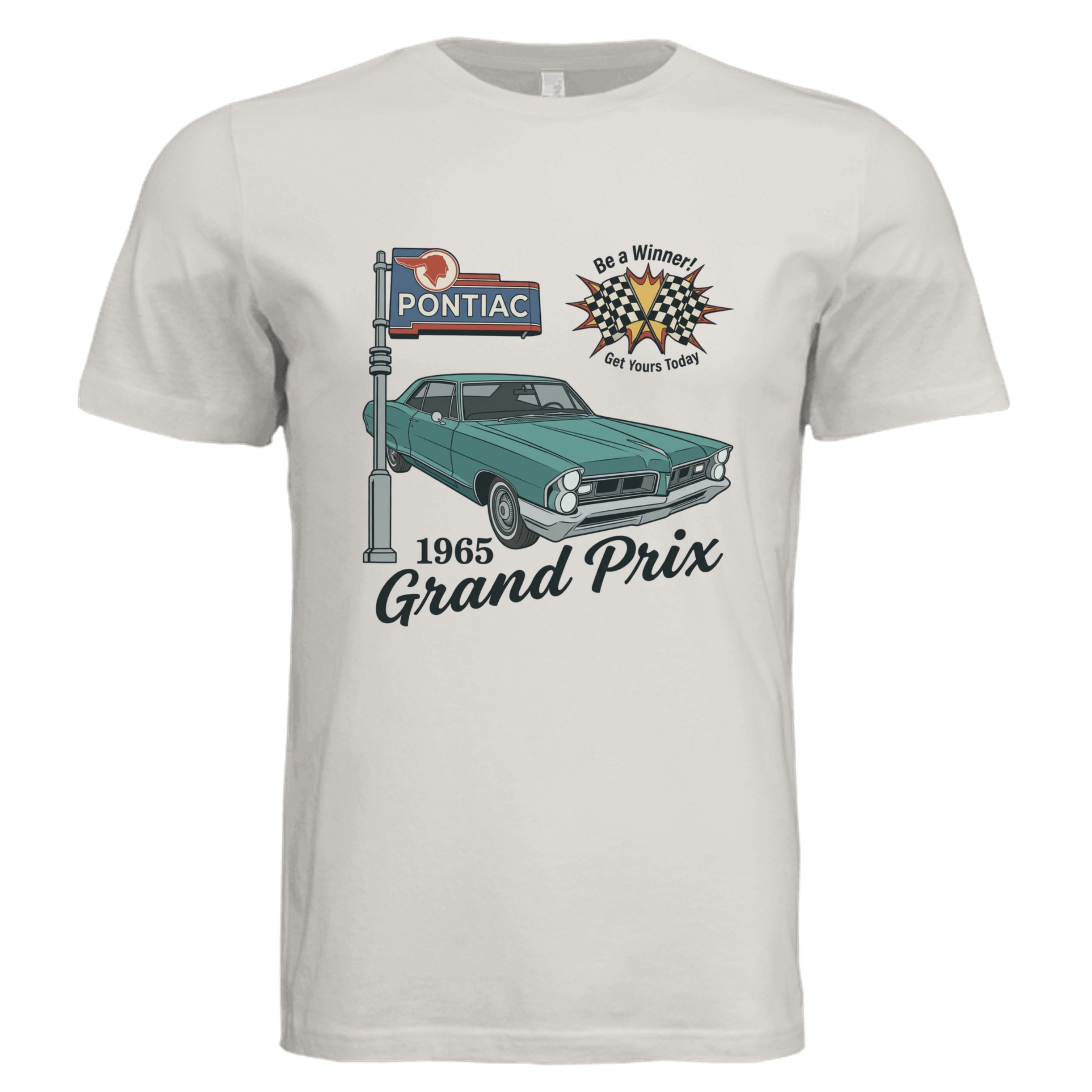 1965 Pontiac Grand Prix Retro Car Lover T-Shirt | Stu Borncat