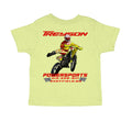 BANANA - RS3301 - BACK-Treyson Powersports motorcycle graphic toddler t-shirt in Banana — back view, custom print-on-demand by Stu Borncat Creations
