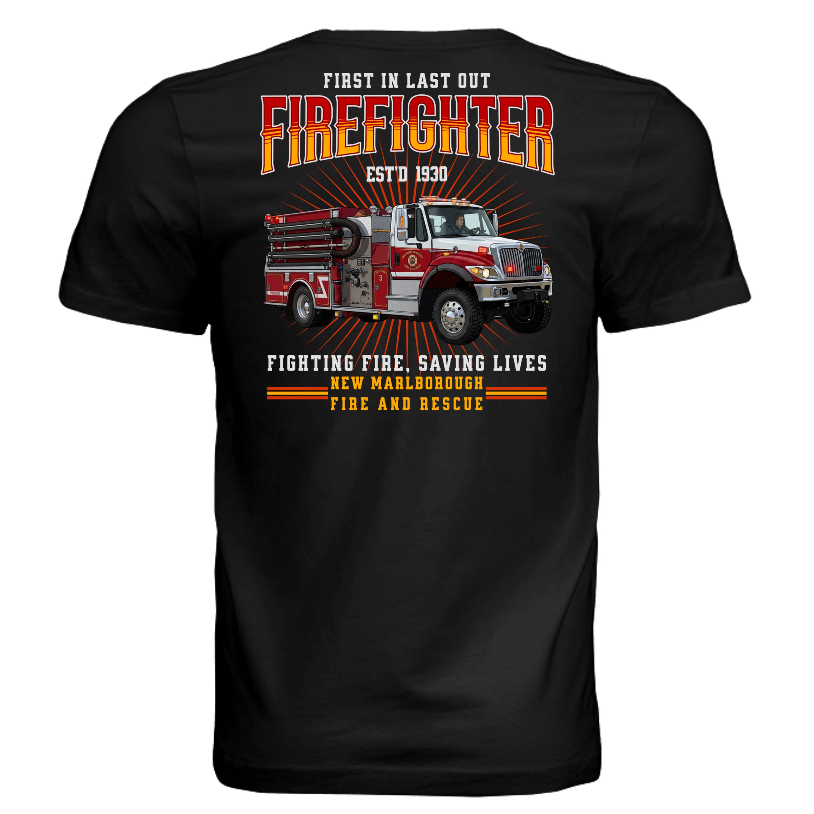 BLACK - 3001C - BACK-New Marlborough Fire and Rescue firetruck graphic  — Stu Borncat Creations