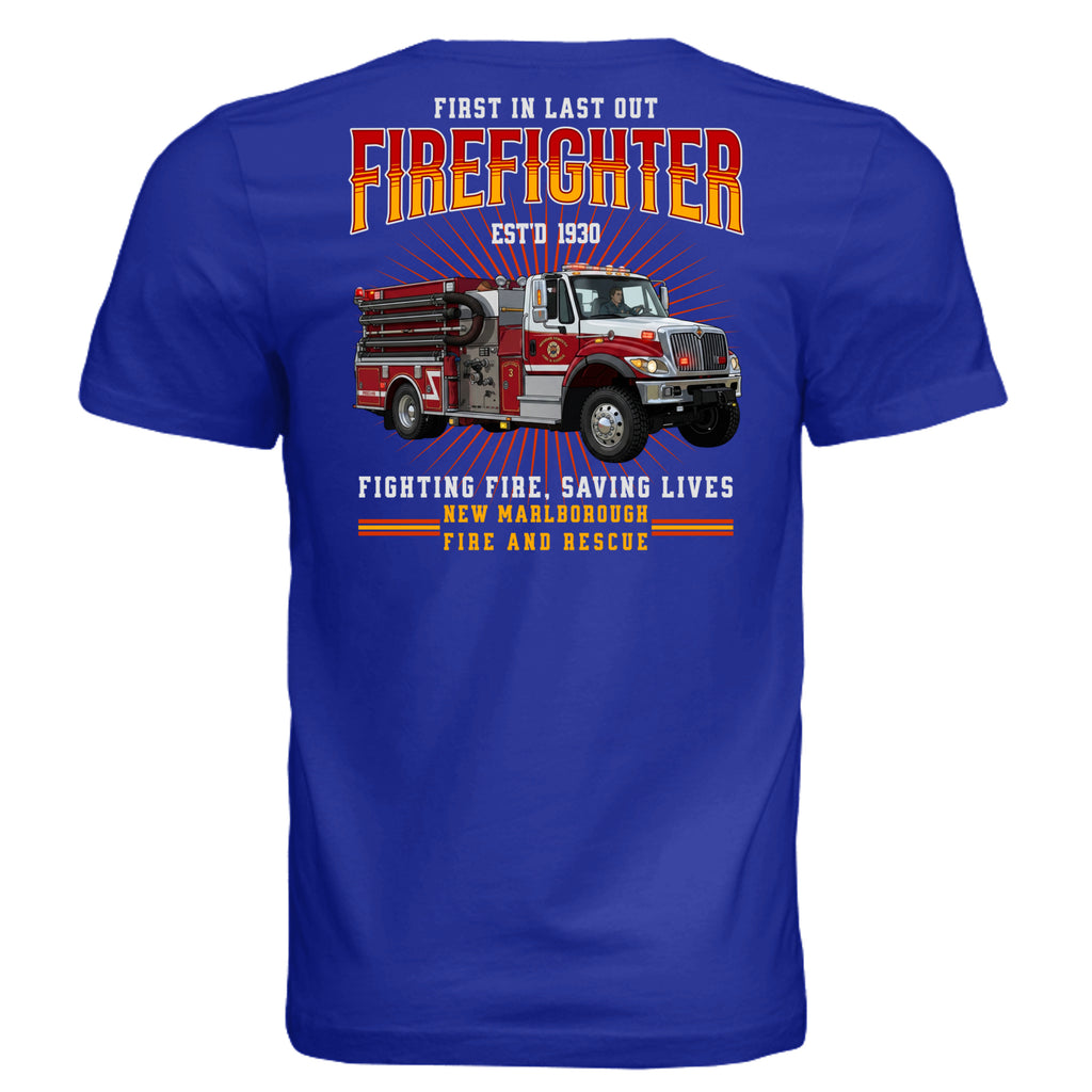 Team Navy - 3001C - BACK-New Marlborough Fire and Rescue firetruck graphic  — Stu Borncat Creations