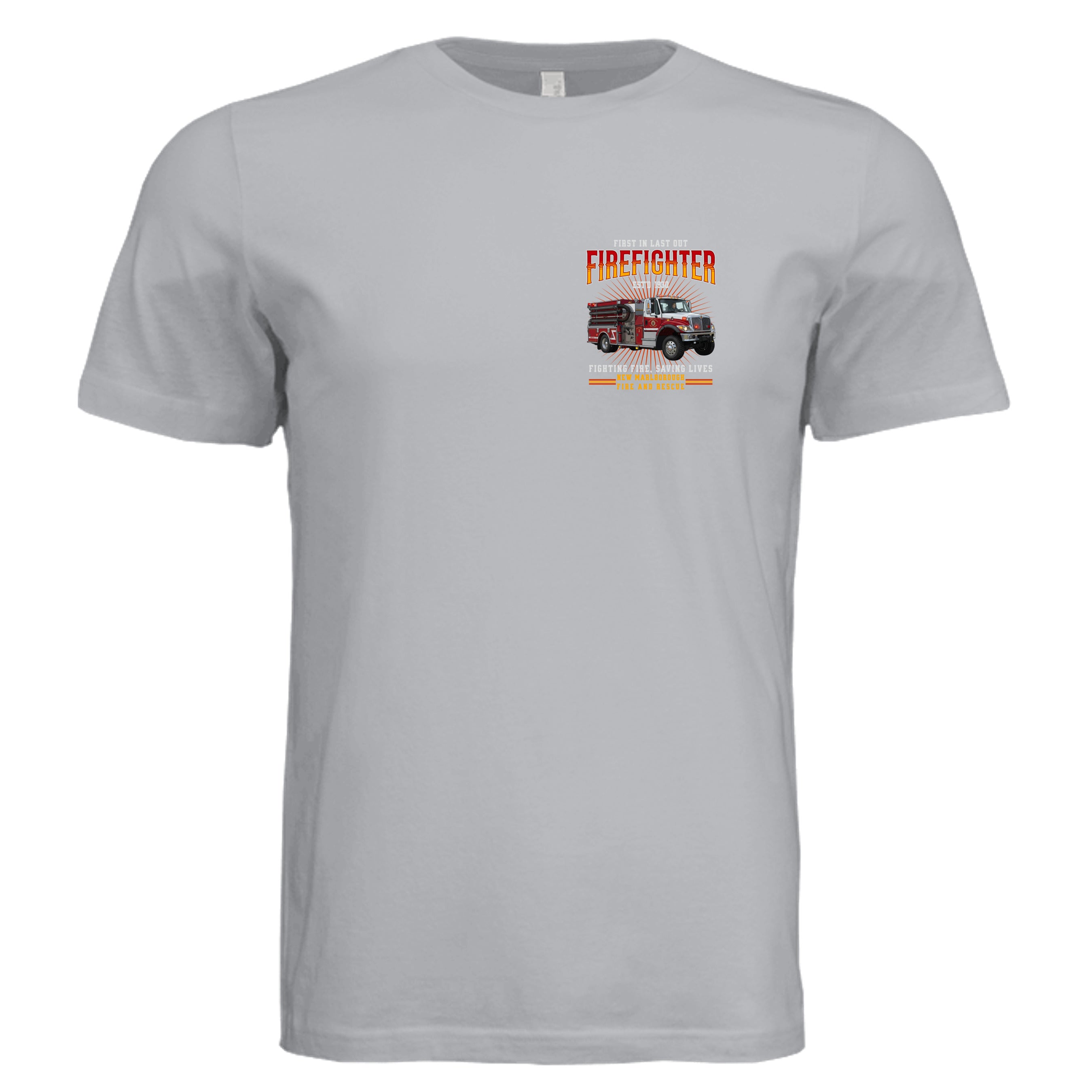 Solid Athletic Grey - 3001C - FRONT-New Marlborough Fire and Rescue firetruck graphic  — Stu Borncat Creations