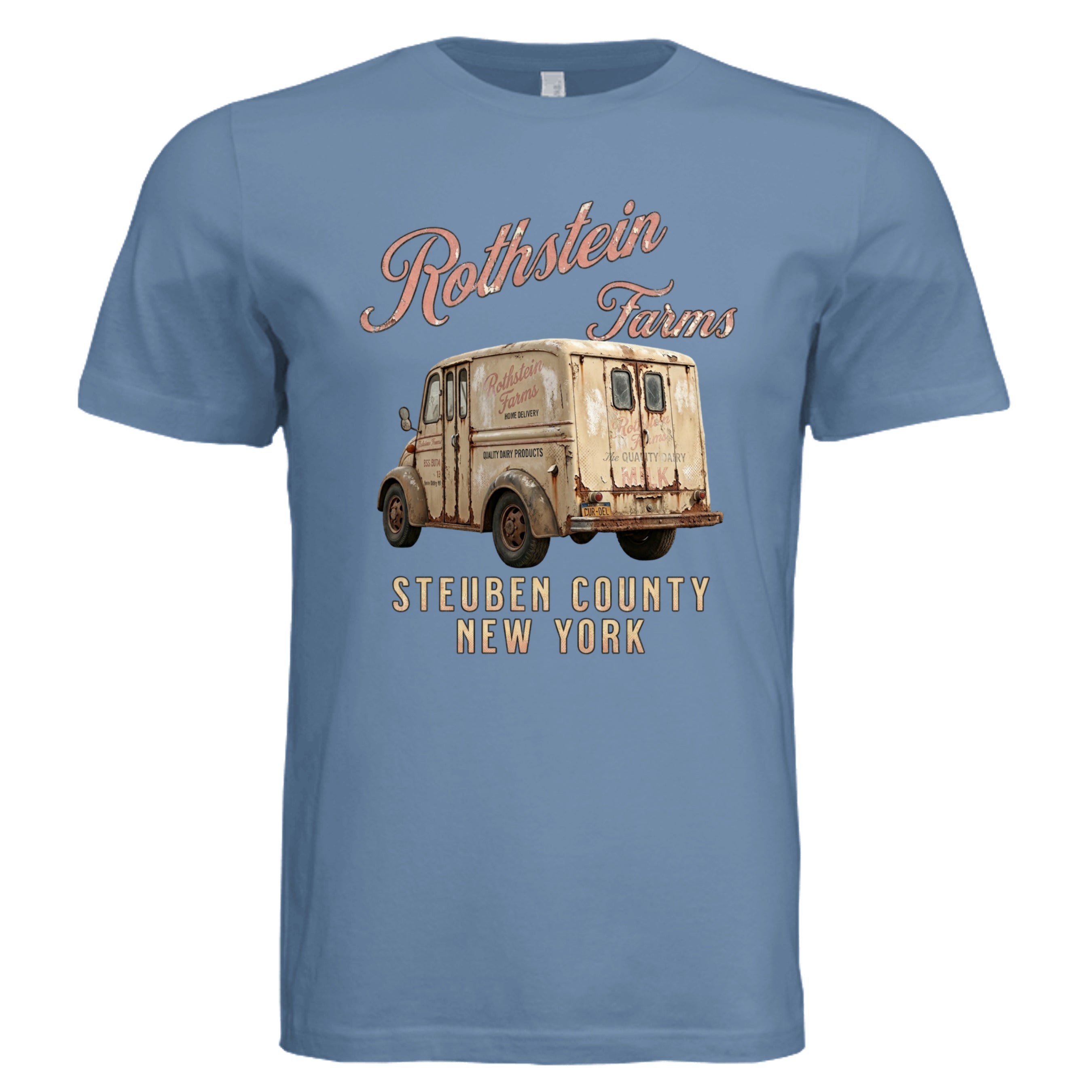 Slate - Rothstein Farms retro trucker graphic tee — Carz collection by Stu Borncat Creations
