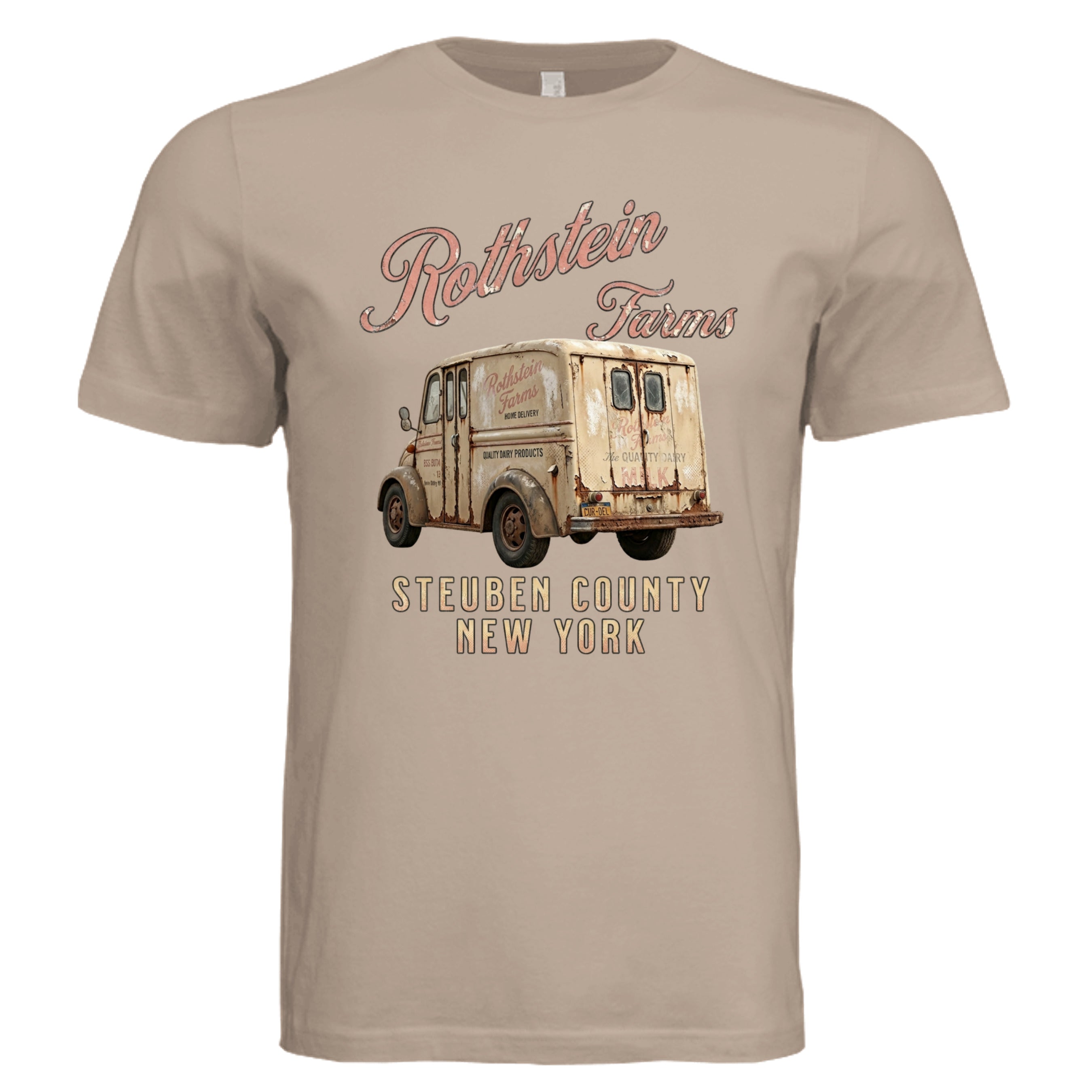 Dust - Rothstein Farms retro trucker graphic tee — Carz collection by Stu Borncat Creations