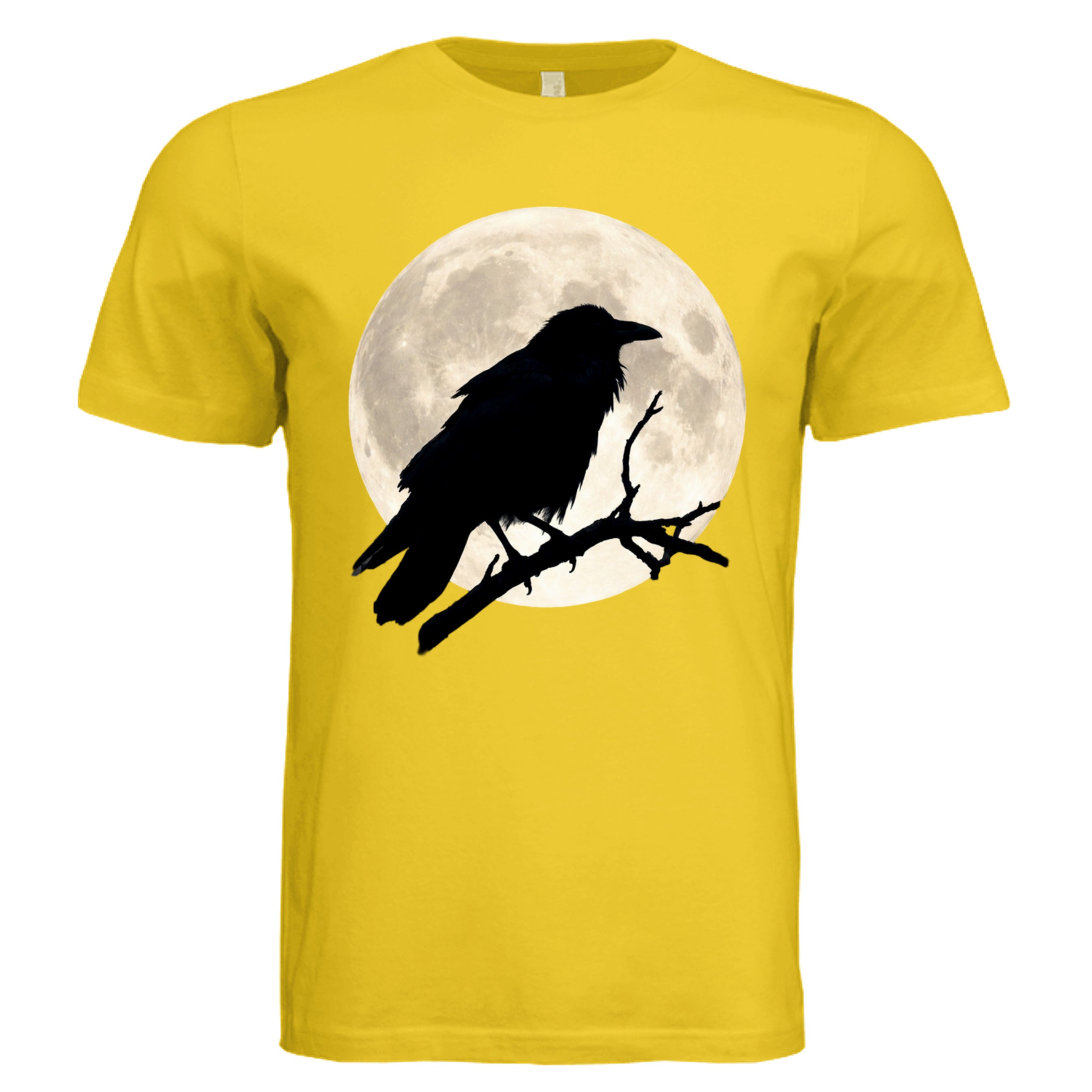 MAIZE YELLOW - Scary Crow creepy scarecrow Halloween graphic tee — spooky season DTF print by Stu Borncat Creations