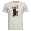 Vintage White - Spooky ghost ship sailing Halloween graphic tee — nautical DTF print by Stu Borncat Creations
