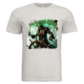 Vintage White - Soul Reaper Galleon dark nautical Halloween graphic tee — spooky season DTF print by Stu Borncat Creations
